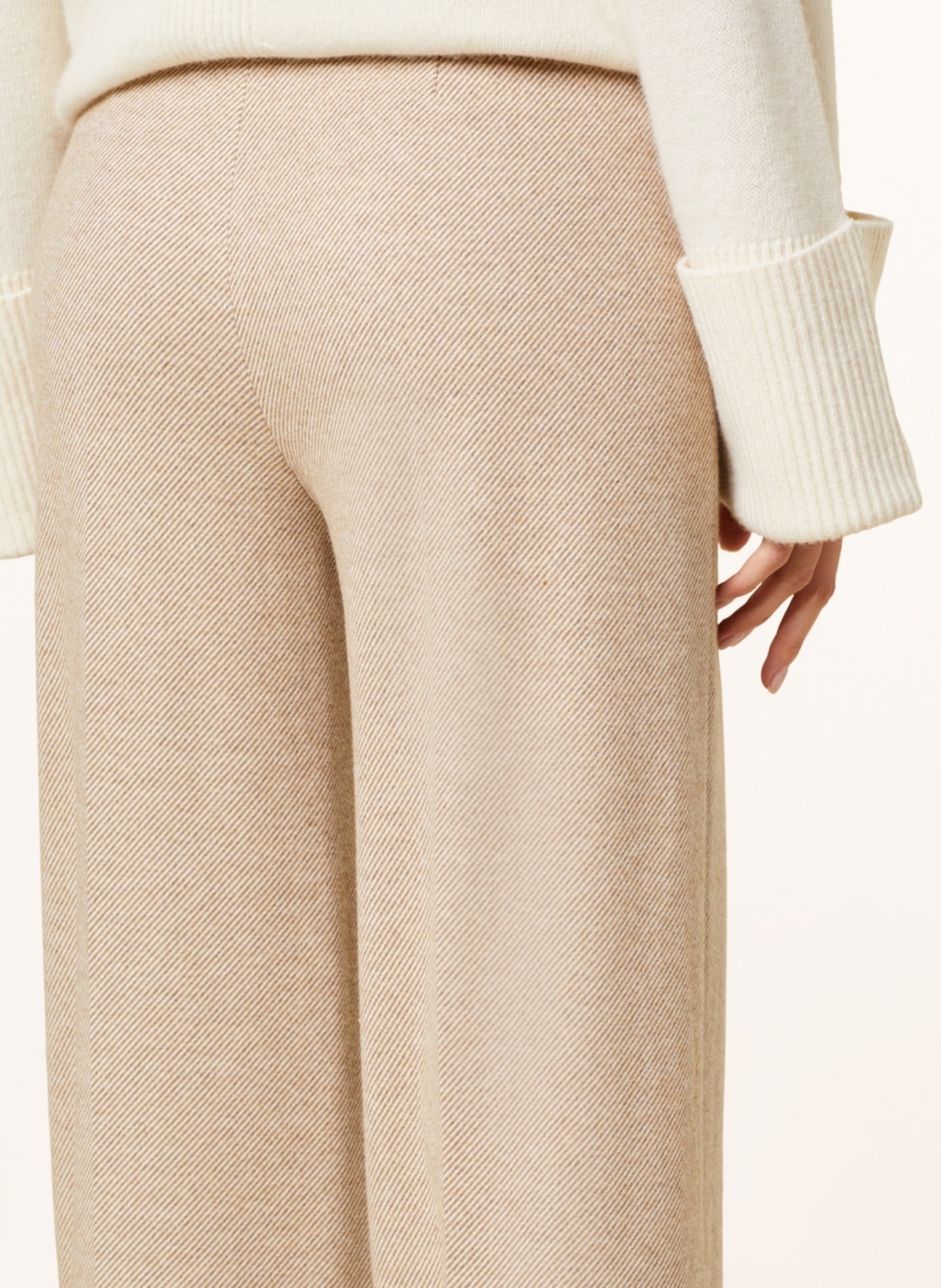 DRYKORN Wide leg trousers BEFORE, Color: CAMEL/ CREAM (Image 5)