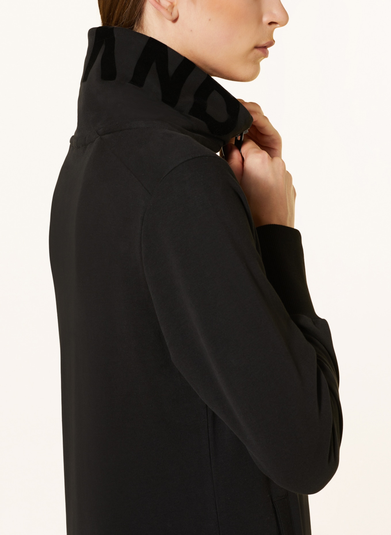 ELBSAND Sweat jacket ALVIS , Color: BLACK (Image 4)