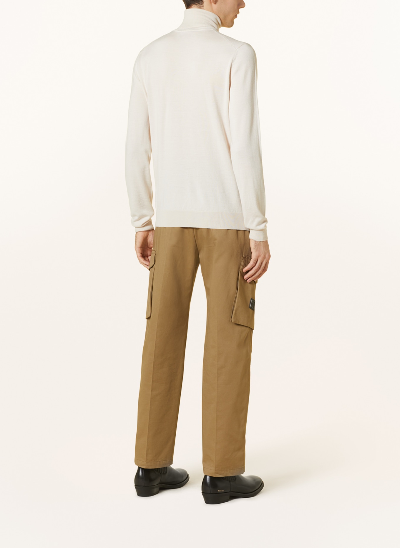 HUGO Turtleneck sweater SAN THOMAS, Color: WHITE (Image 3)