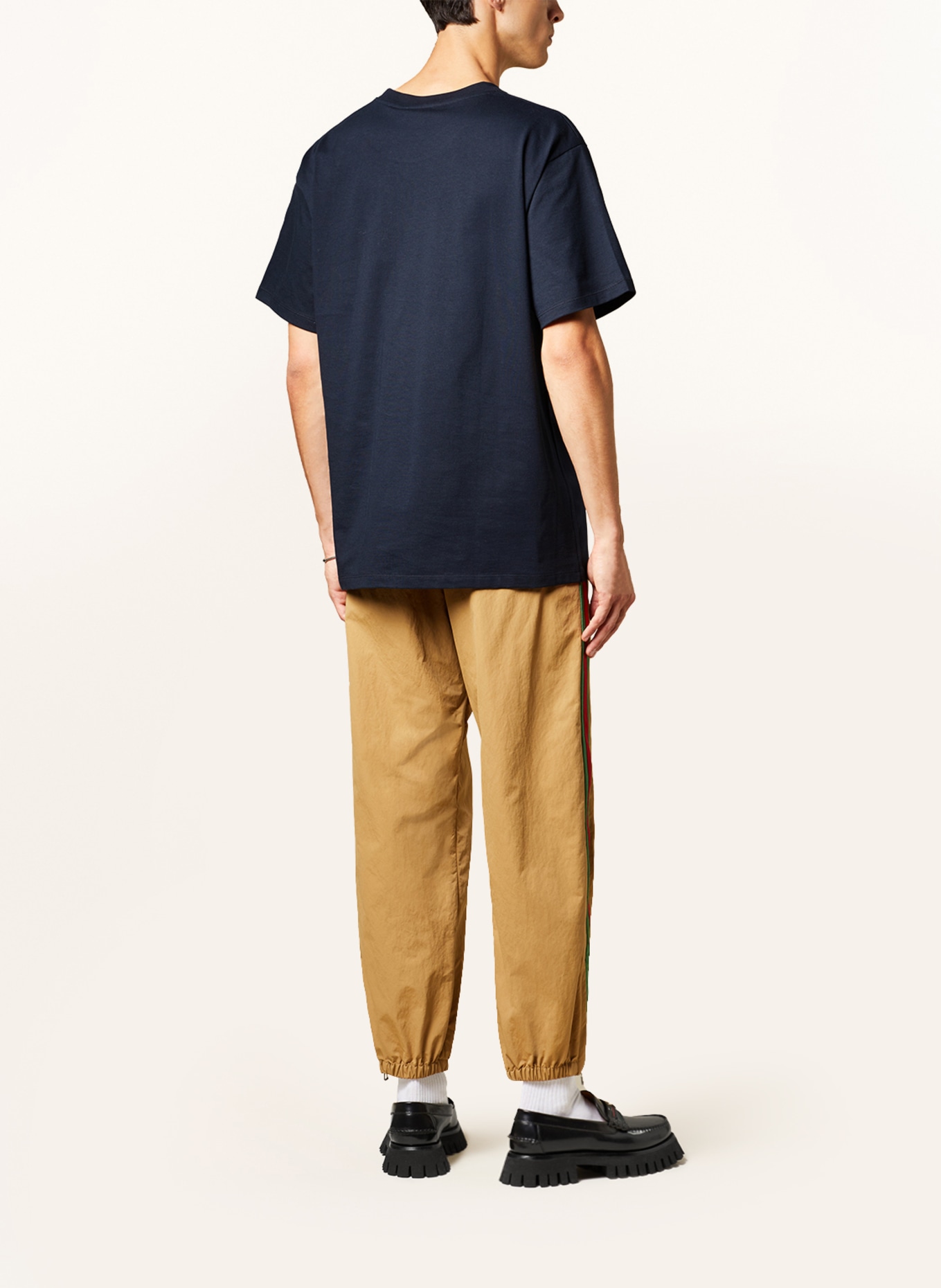 GUCCI T-Shirt: DUNKELBLAU/ WEISS/ ROT