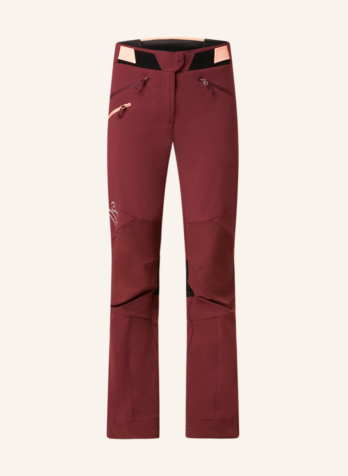 me°ru' Trekking pants TEMUKA, Color: DARK RED (Image 1)
