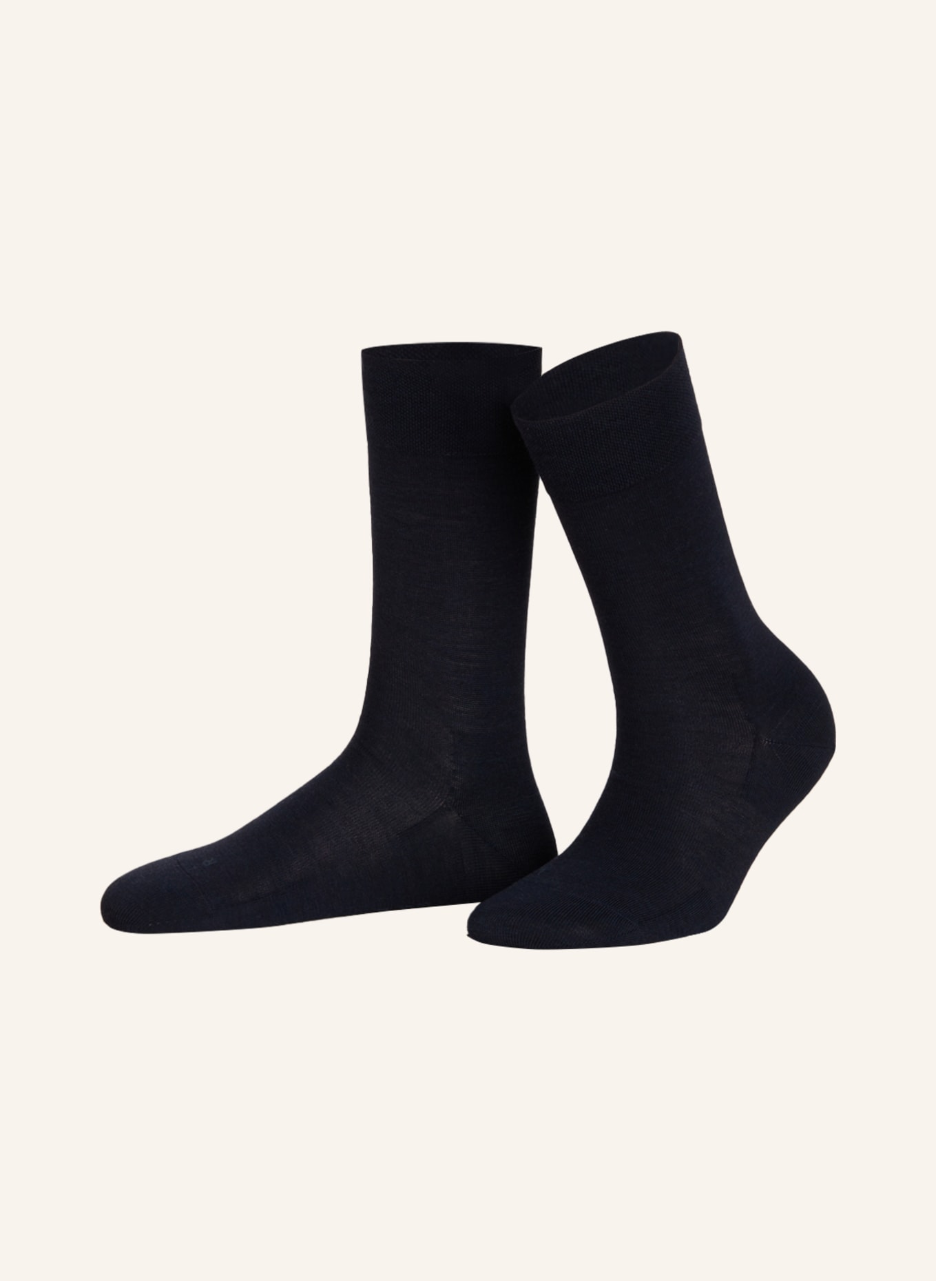 FALKE Ponožky SENSITIVE BERLIN: 6370 DARK NAVY