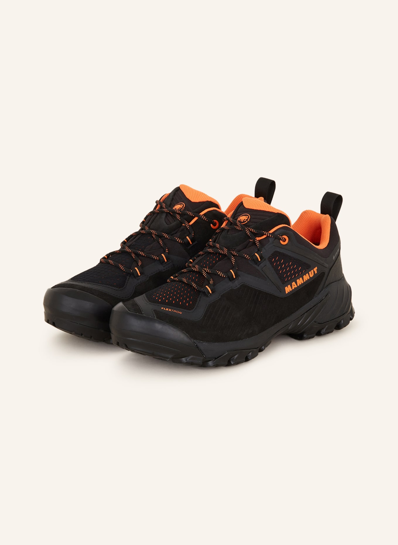 MAMMUT Trekking shoes DUCAN LOW GTX, Color: BLACK/ ORANGE (Image 1)