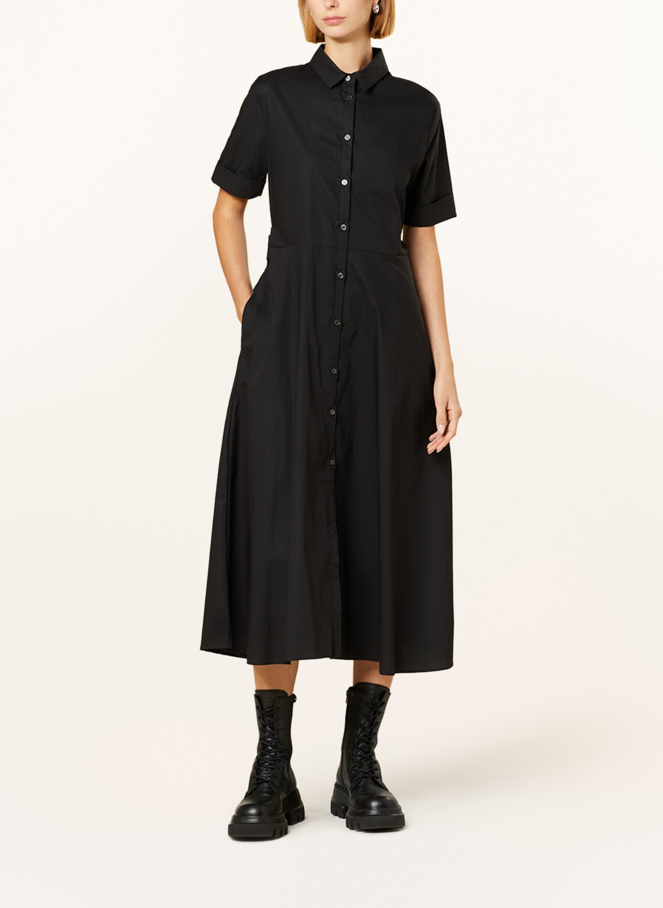 WOOLRICH Shirt dress, Color: BLACK (Image 2)