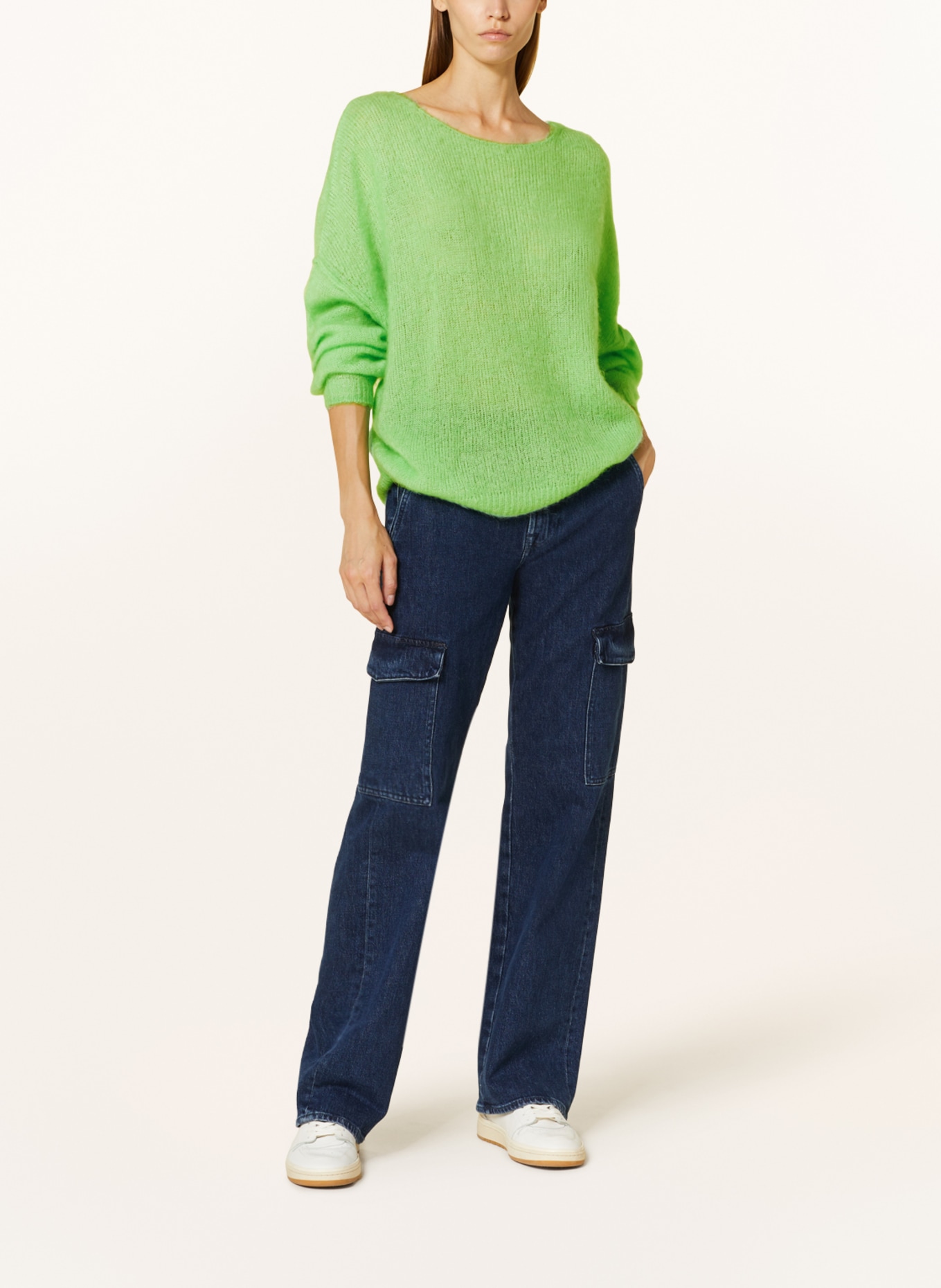 American Vintage Oversized sweater YANBAY, Color: MINT (Image 2)