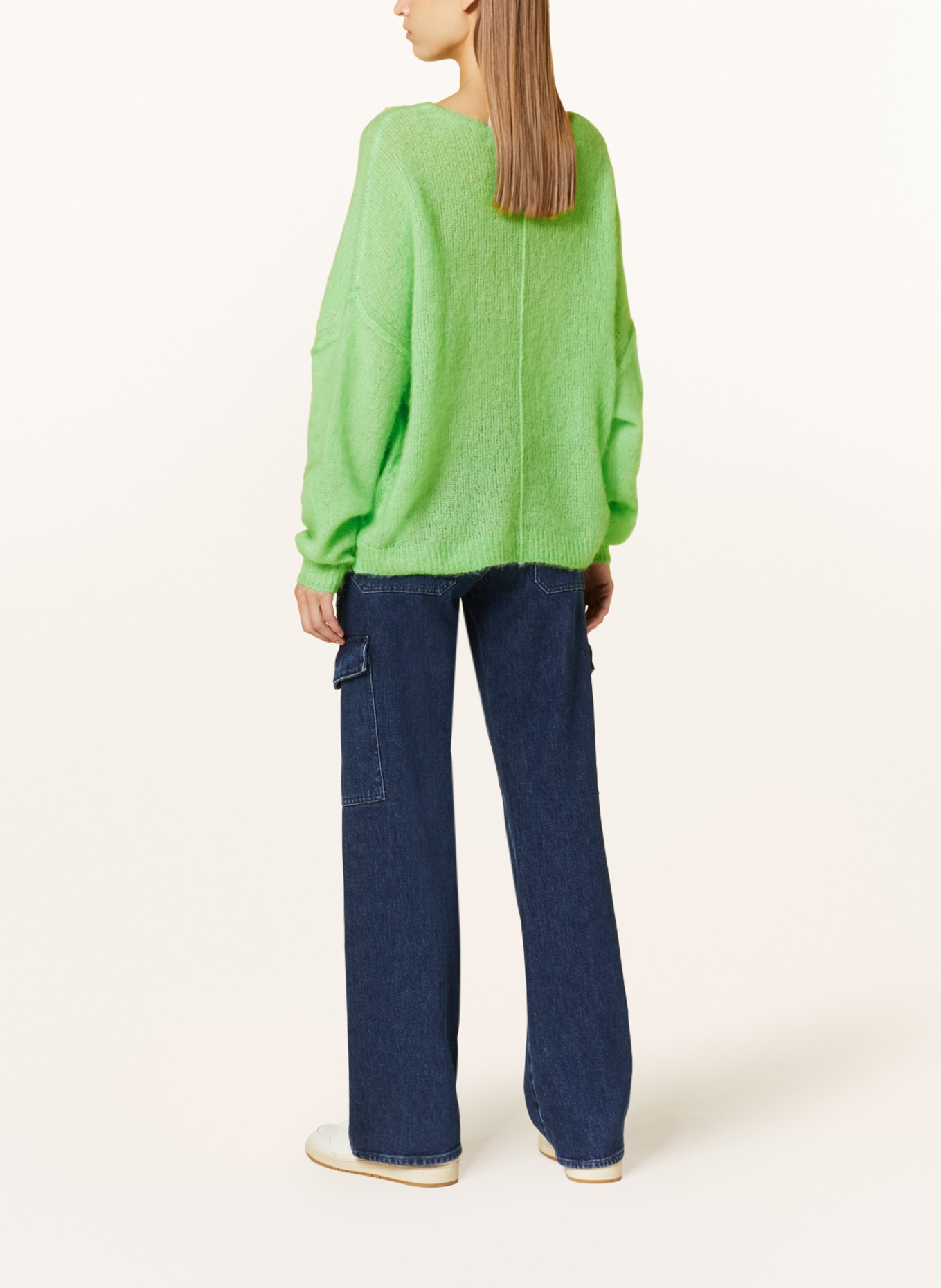 American Vintage Oversized sweater YANBAY, Color: MINT (Image 3)