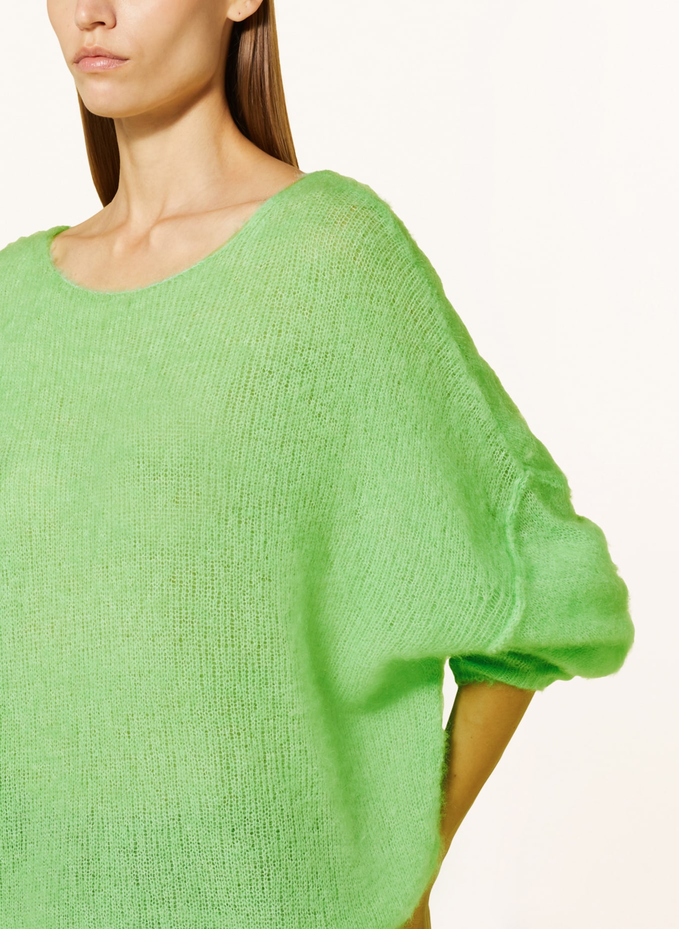 American Vintage Oversized sweater YANBAY, Color: MINT (Image 4)