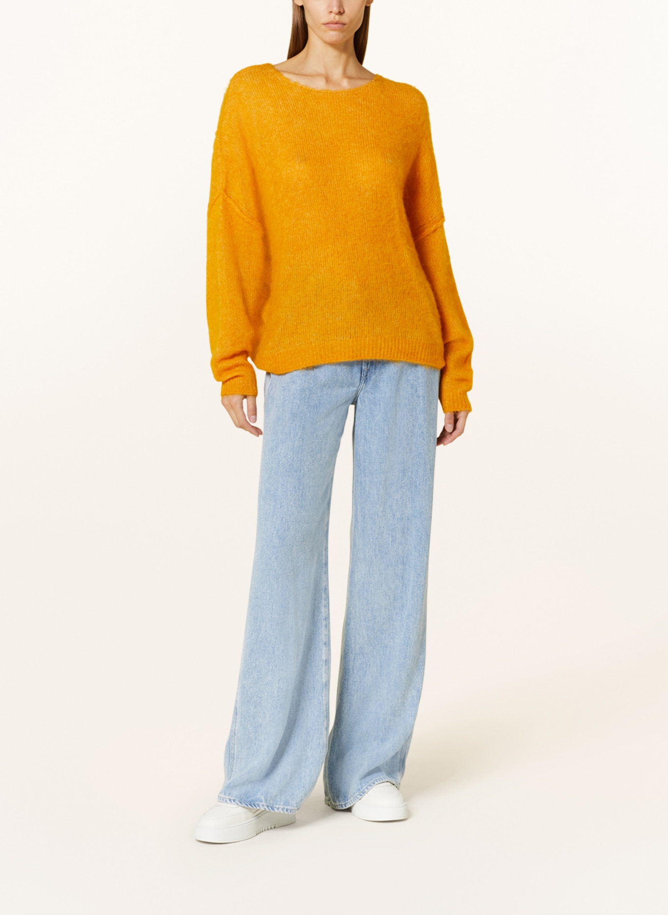 American Vintage Oversized-Pullover YANBAY, Farbe: DUNKELGELB (Bild 2)