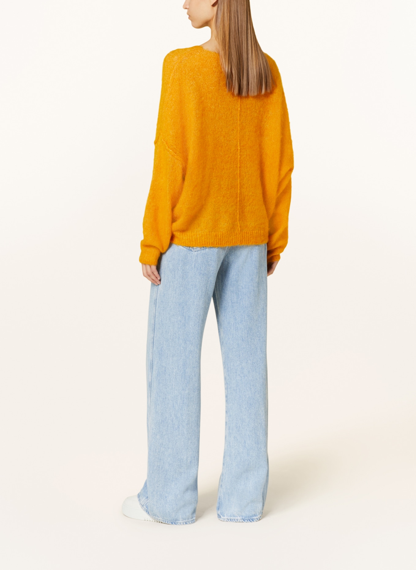 American Vintage Oversized-Pullover YANBAY, Farbe: DUNKELGELB (Bild 3)