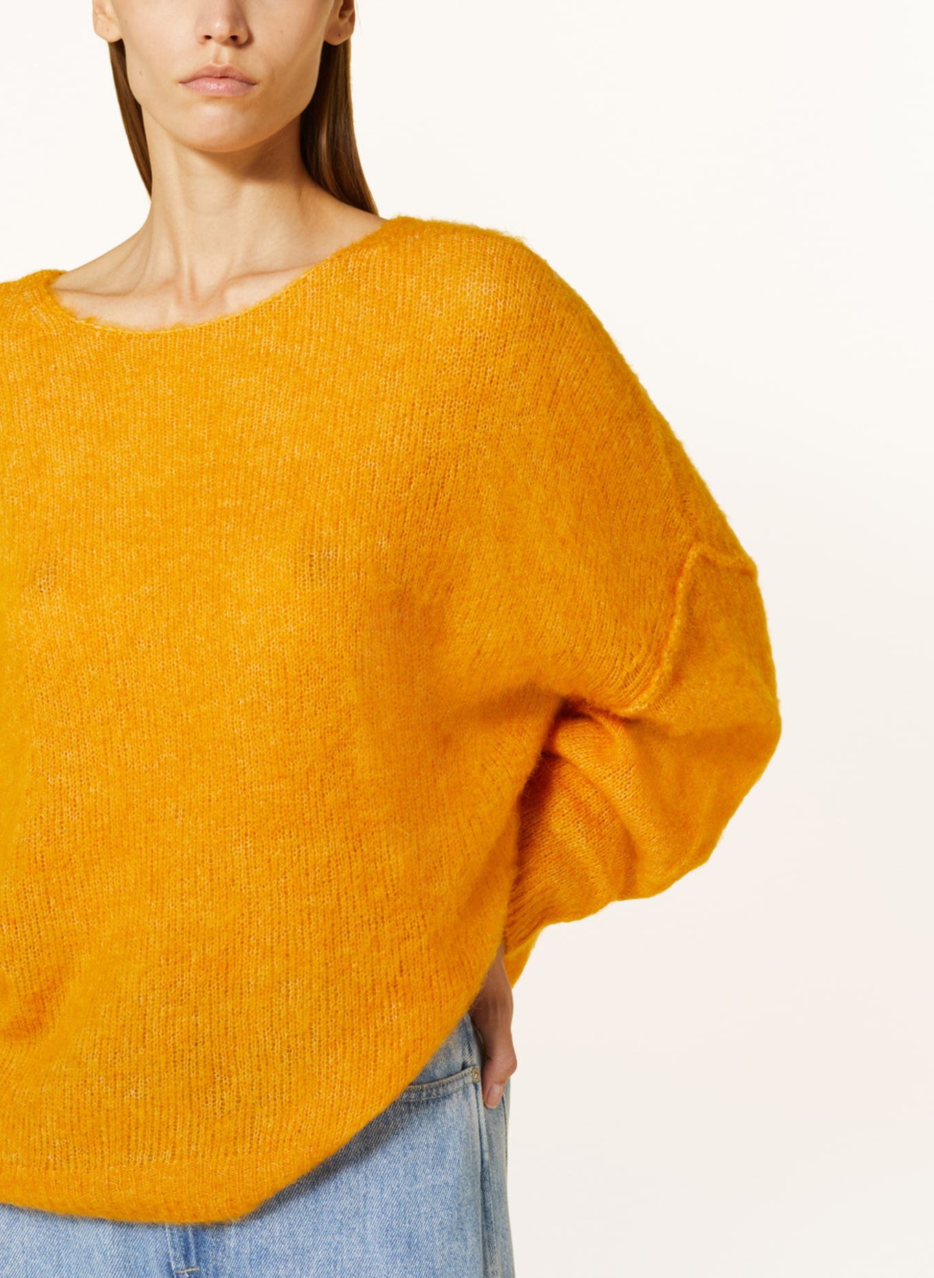 American Vintage Oversized-Pullover YANBAY, Farbe: DUNKELGELB (Bild 4)