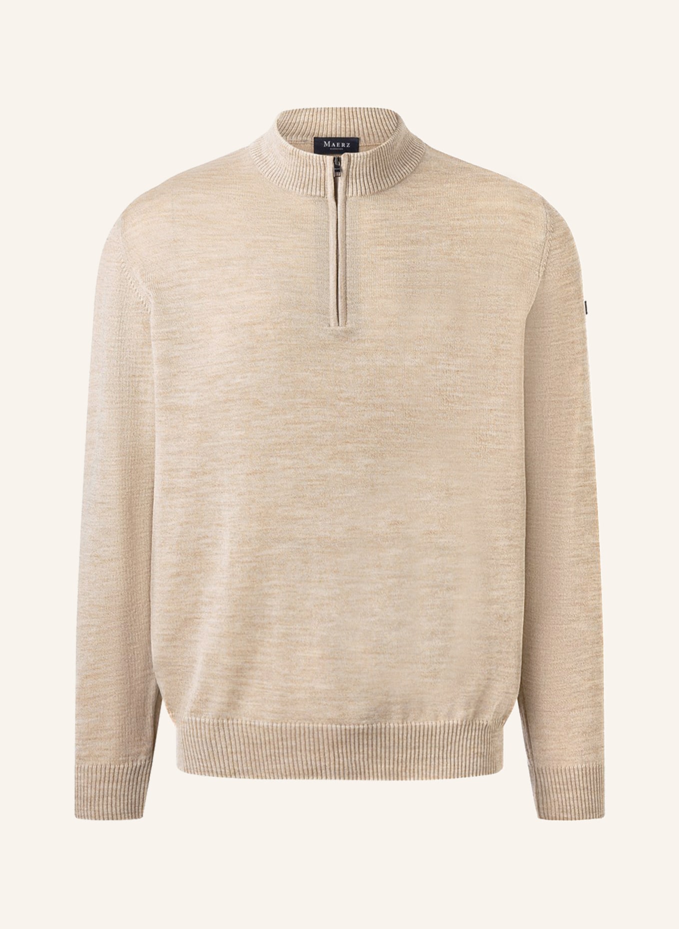 MAERZ MUENCHEN Half-zip sweater, Color: BEIGE (Image 1)