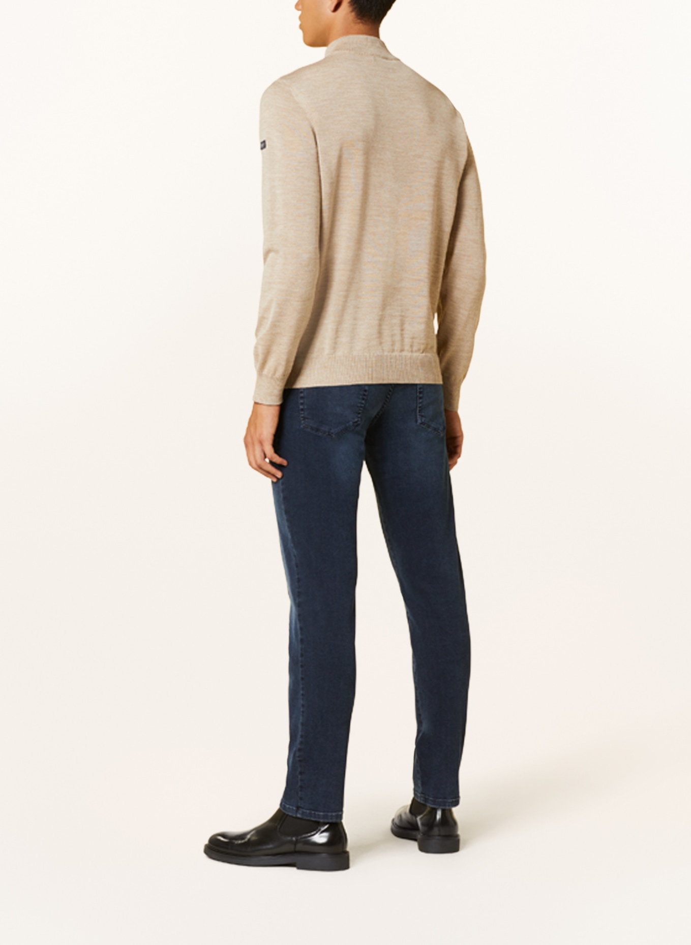 MAERZ MUENCHEN Half-zip sweater, Color: BEIGE (Image 3)