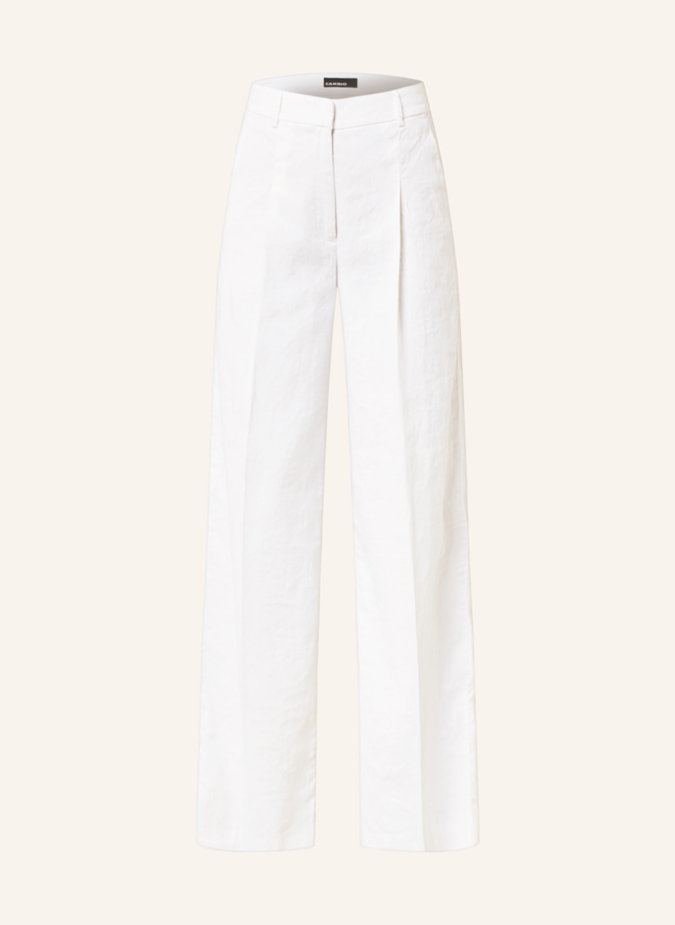 CAMBIO Trousers MIRA with linen , Color: WHITE (Image 1)