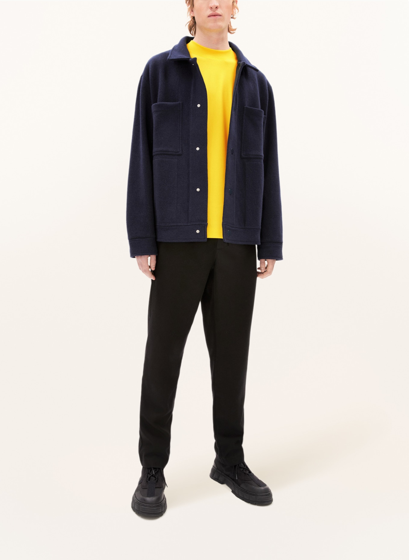 ARMEDANGELS Kardigan ALMAAROK: GRANATOWY