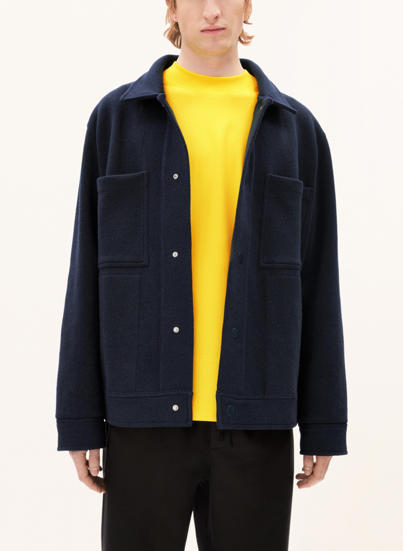 ARMEDANGELS Kardigan ALMAAROK: GRANATOWY