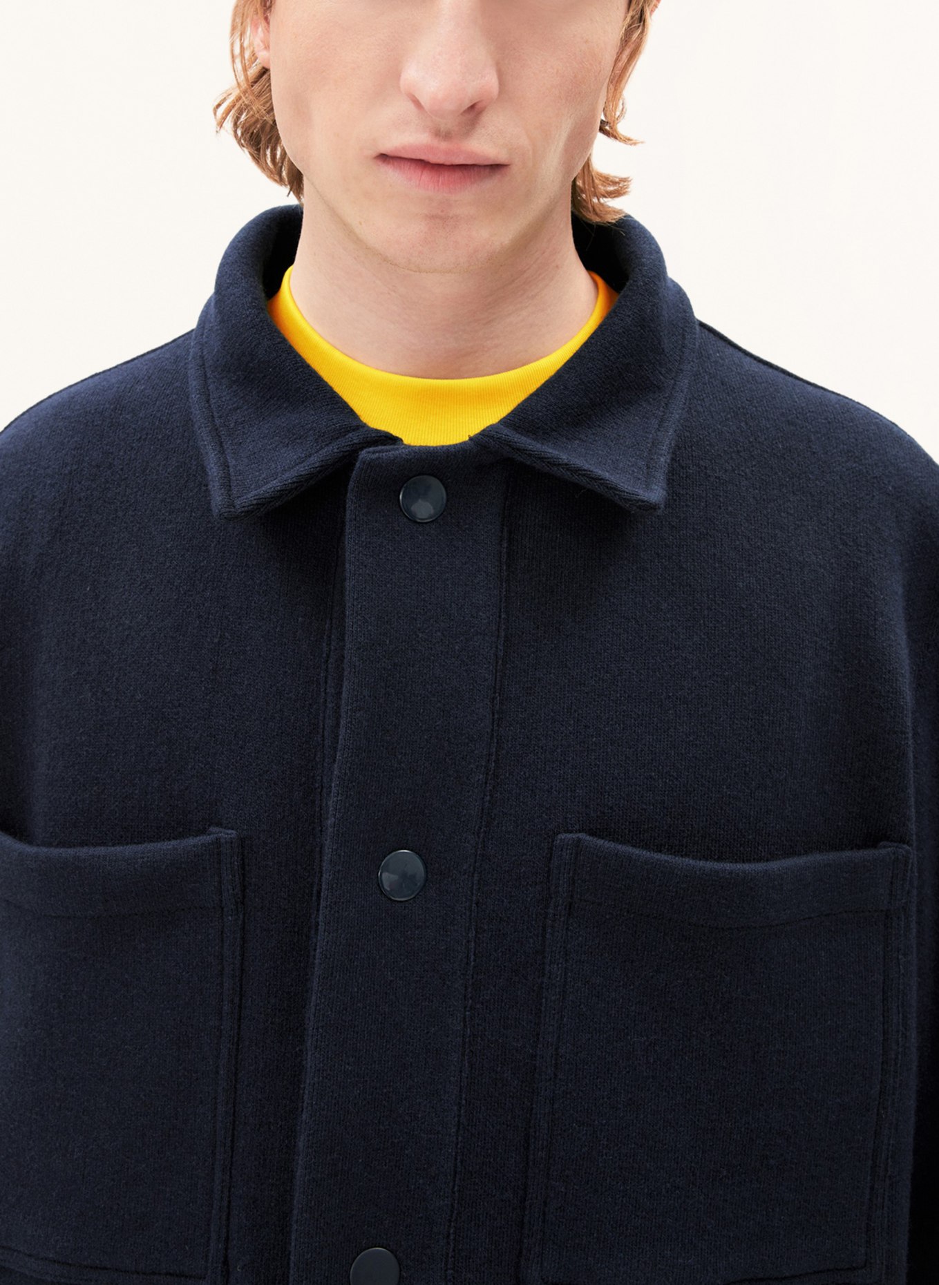 ARMEDANGELS Kardigan ALMAAROK: GRANATOWY