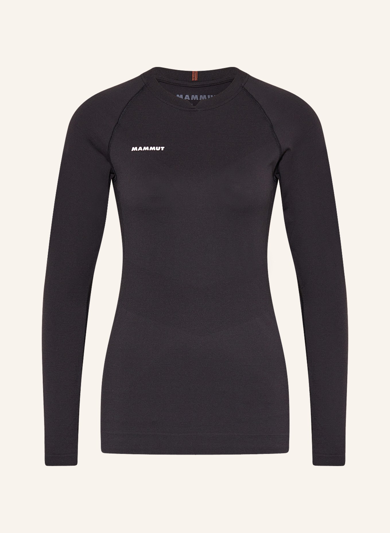 MAMMUT Long sleeve shirt TRIFT with merino wool, Color: BLACK (Image 1)