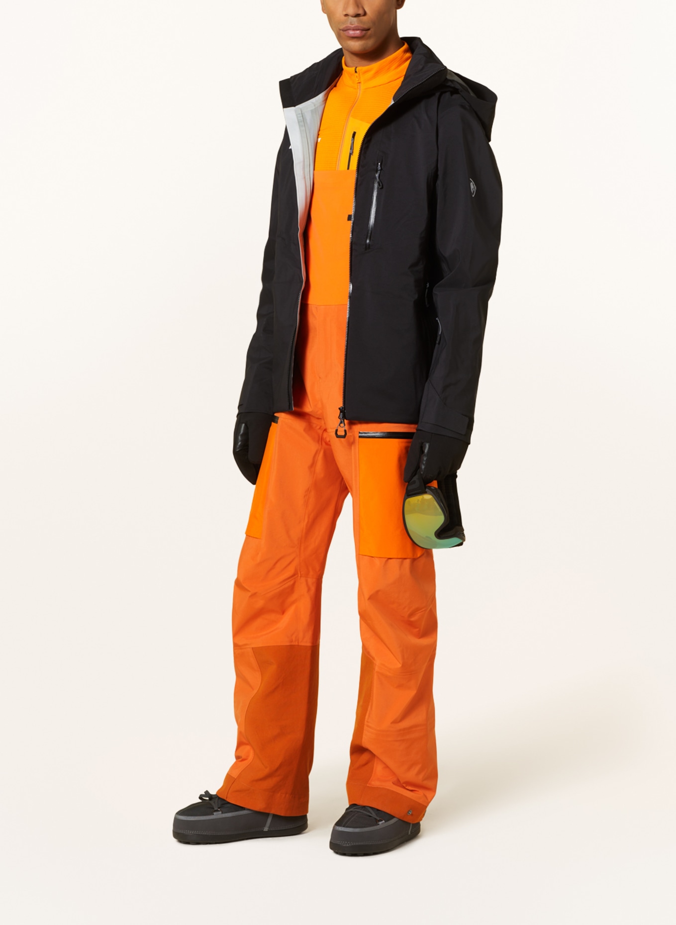MAMMUT Hardshell ski jacket STONEY, Color: BLACK (Image 2)