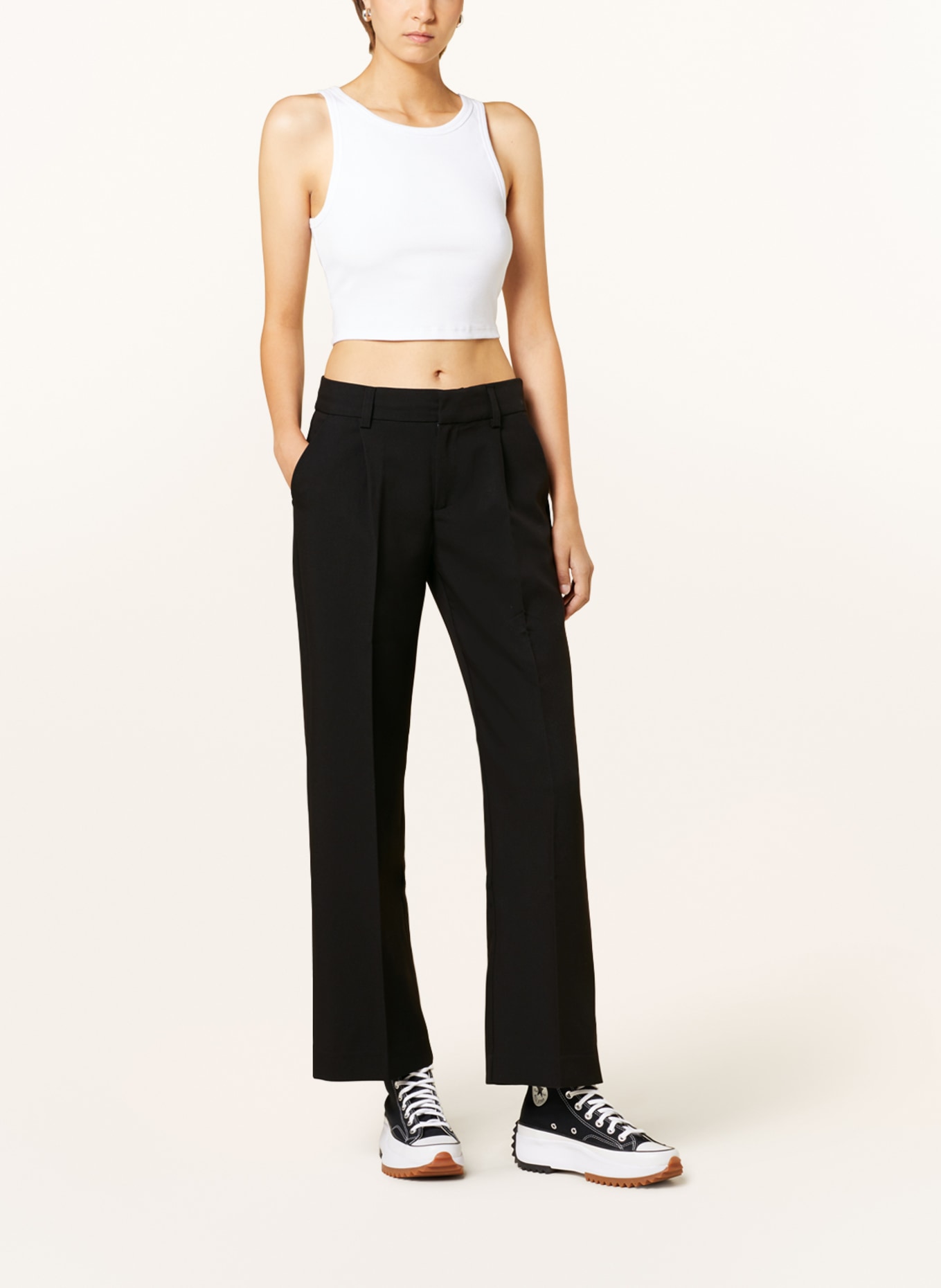 gina tricot Trousers TAMMIE in black