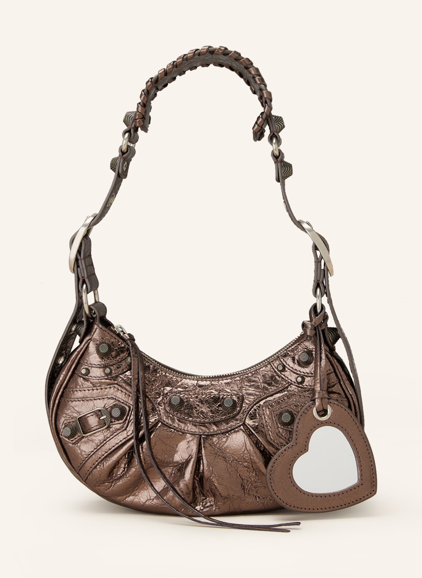 BALENCIAGA Torebka LE CAGOLE XS: BRĄZOWY