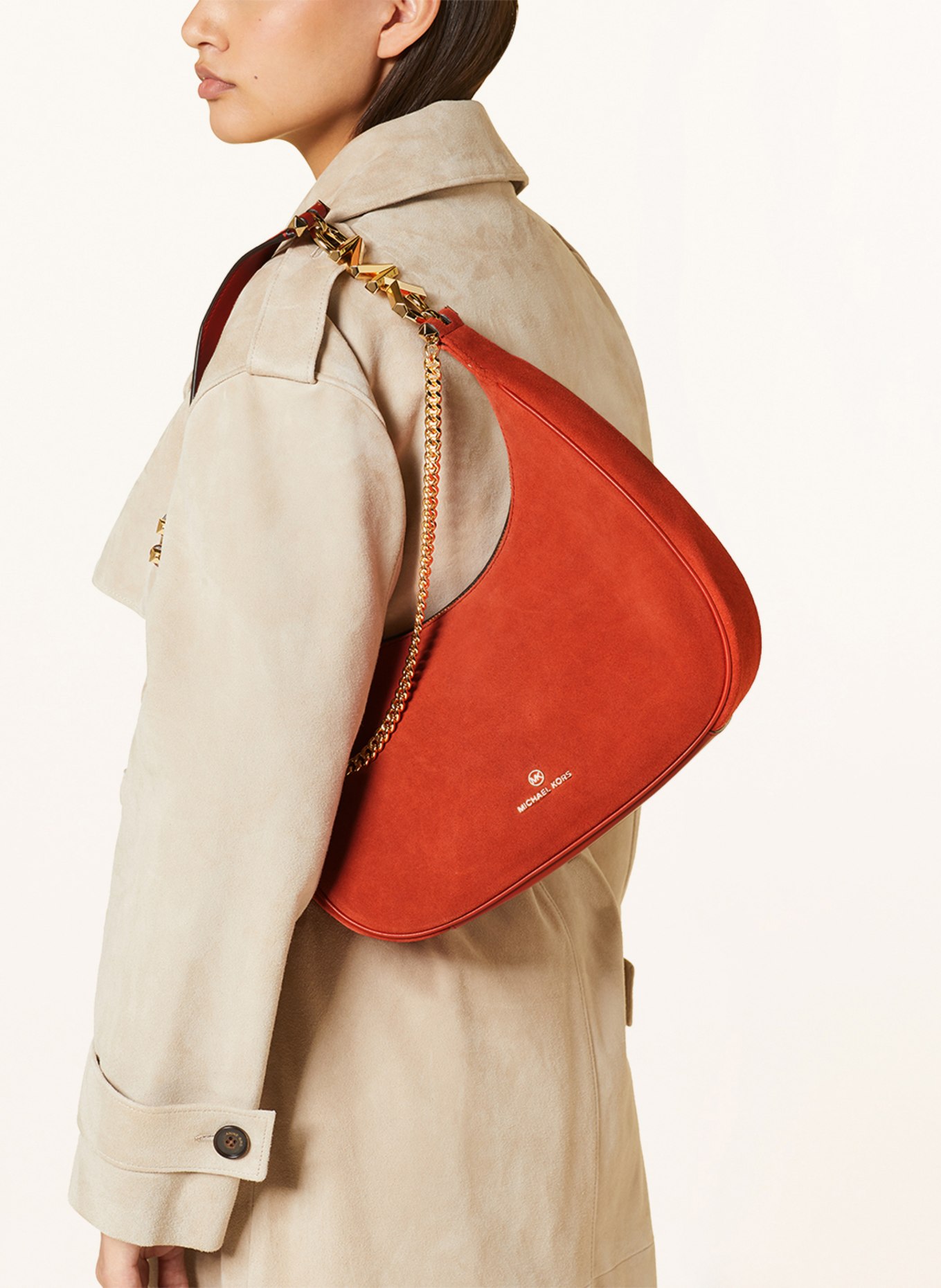 MICHAEL KORS Hobo bag PIPER, Color: 808 Br Terracotta (Image 4)