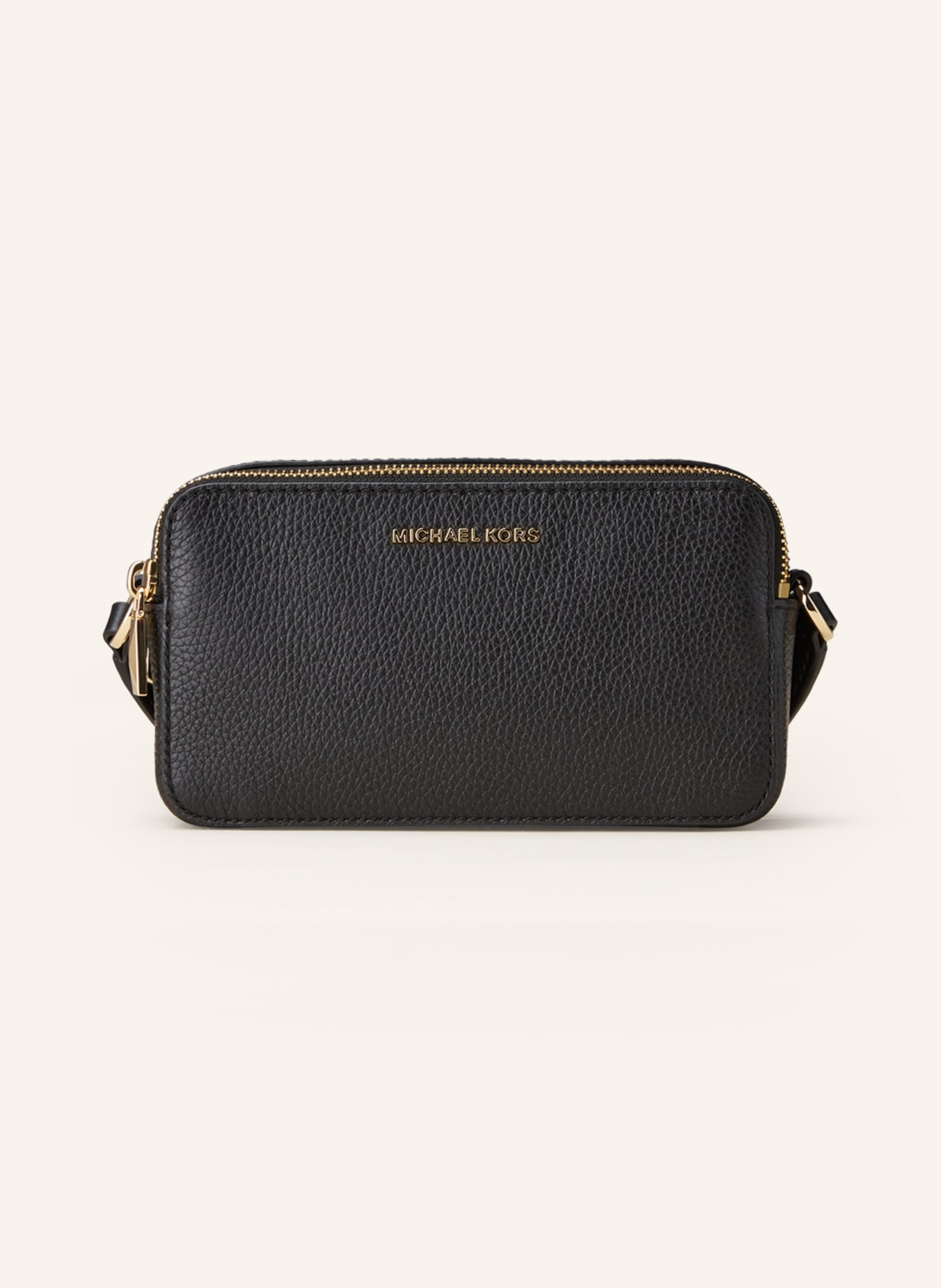 Michael Kors Jet Set Glam Small Oval Crossbody Bag (Black): Handbags:  Amazon.com