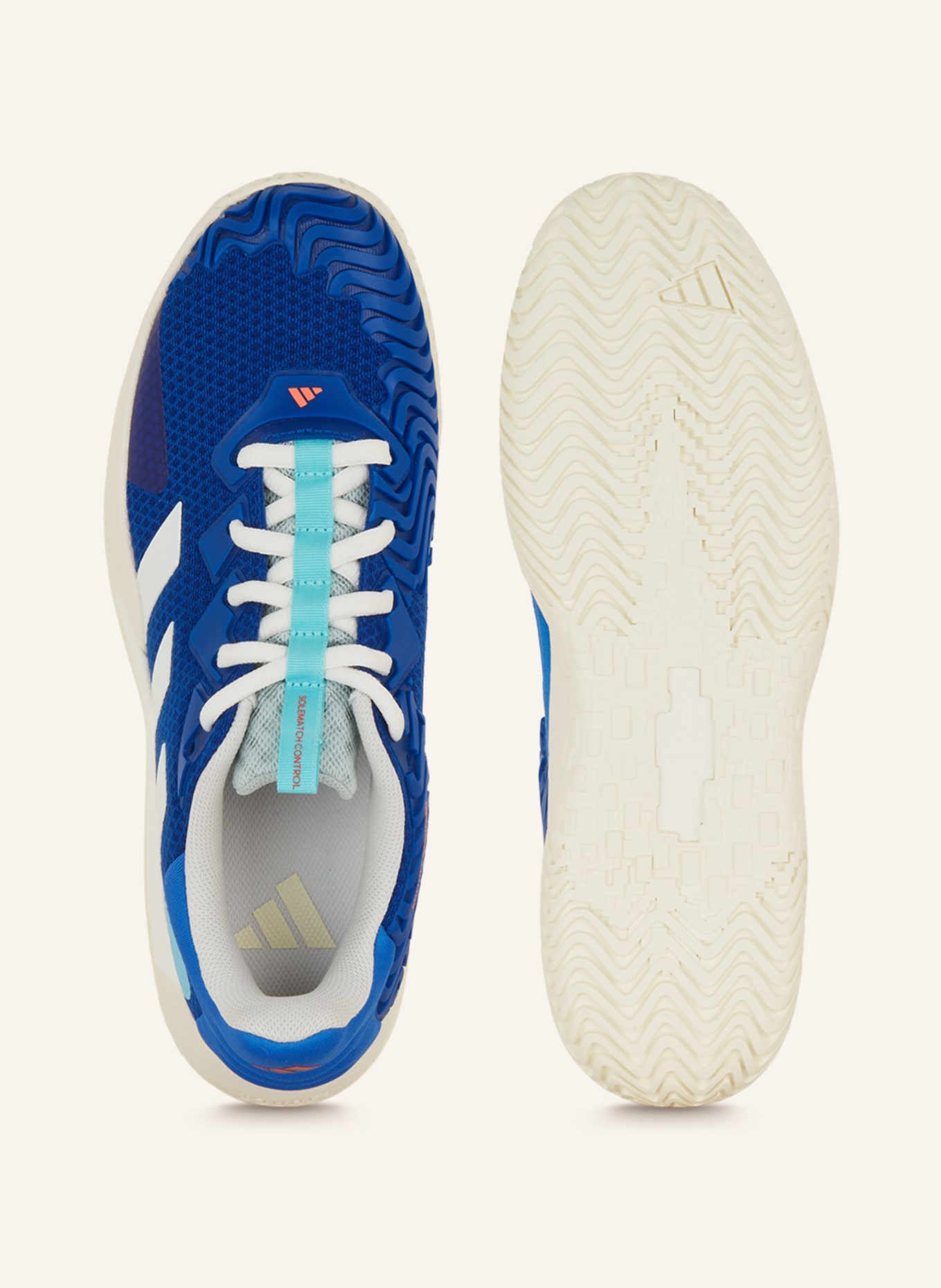 adidas Buty tenisowe SOLEMATCH CONTROL, Kolor: NIEBIESKI/ BIAŁY (Obrazek 5)