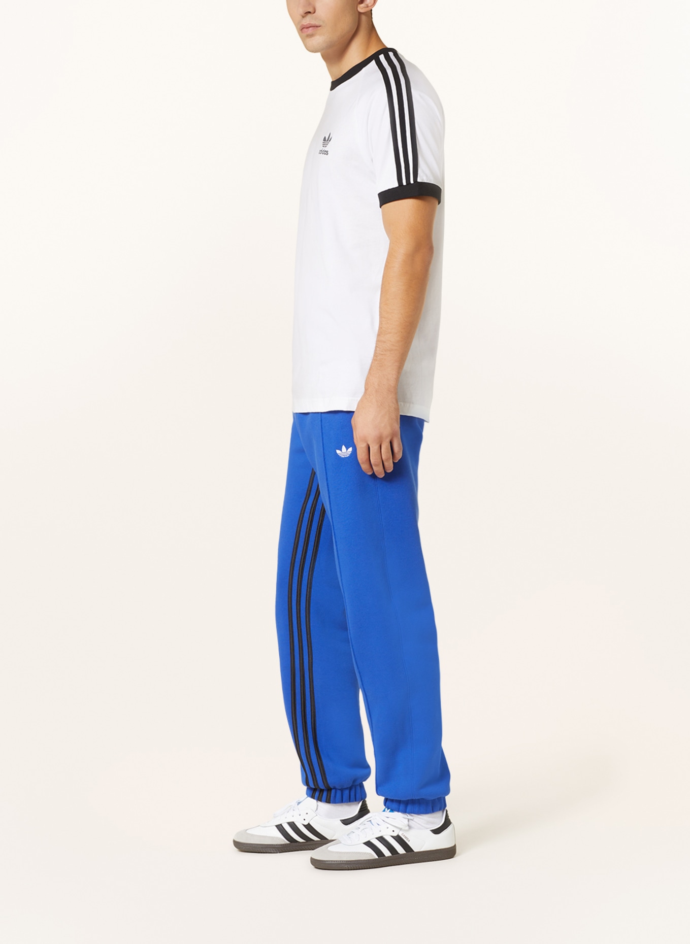 adidas Originals Sweatpants ESSENTIALS, Color: BLUE/ BLACK/ WHITE (Image 4)