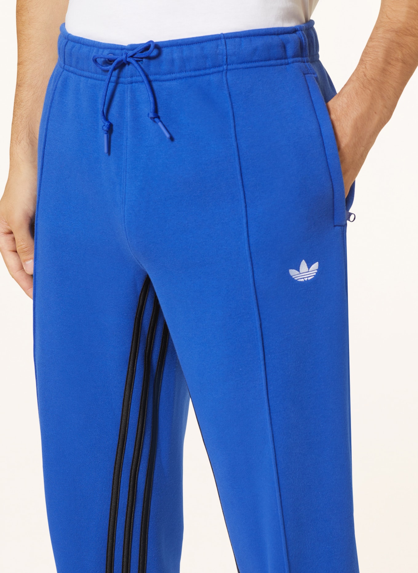 adidas Originals Sweatpants ESSENTIALS, Color: BLUE/ BLACK/ WHITE (Image 5)