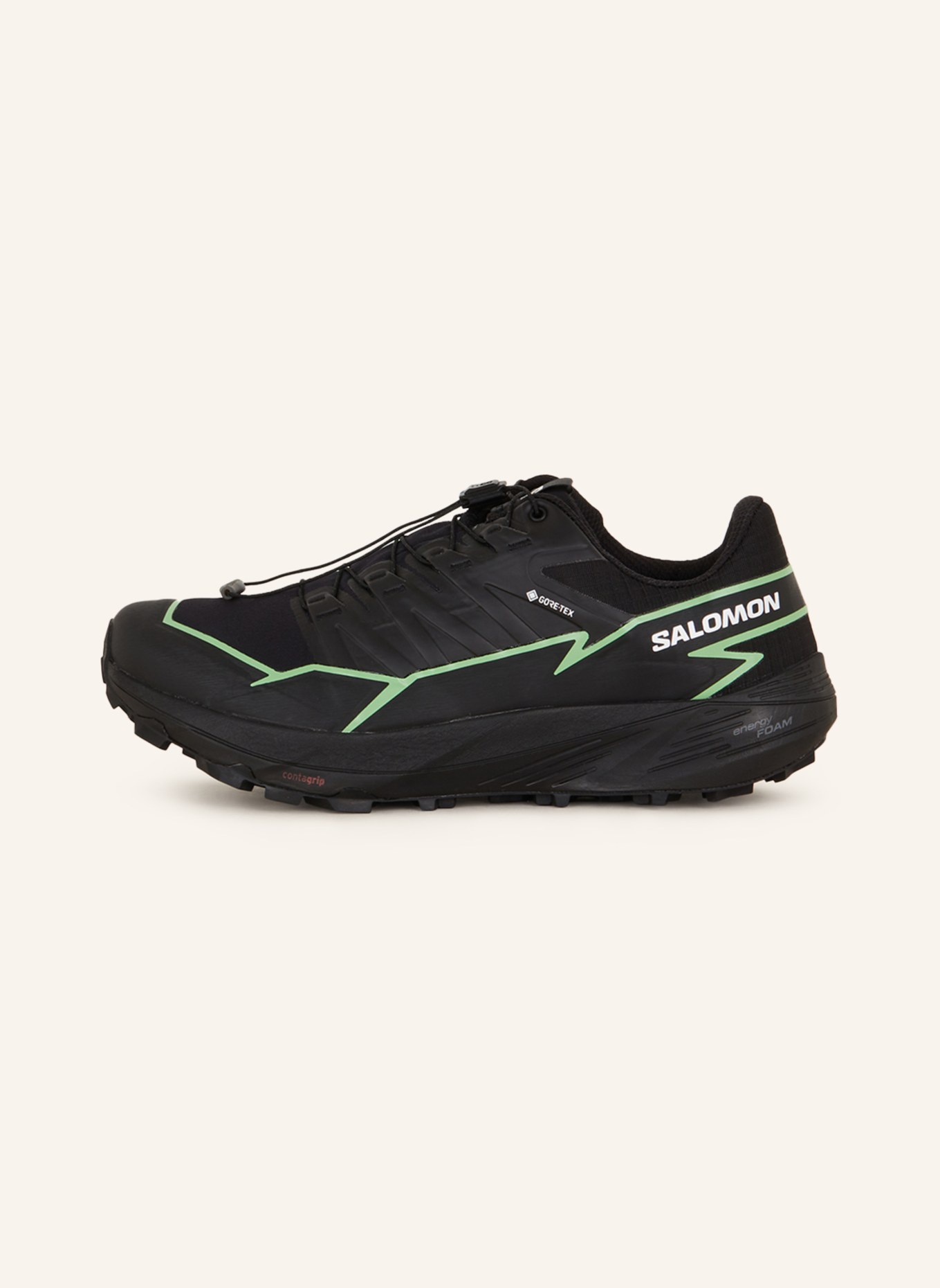 SALOMON Trail running shoes THUNDERCROSS GTX, Color: BLACK/ GREEN (Image 4)