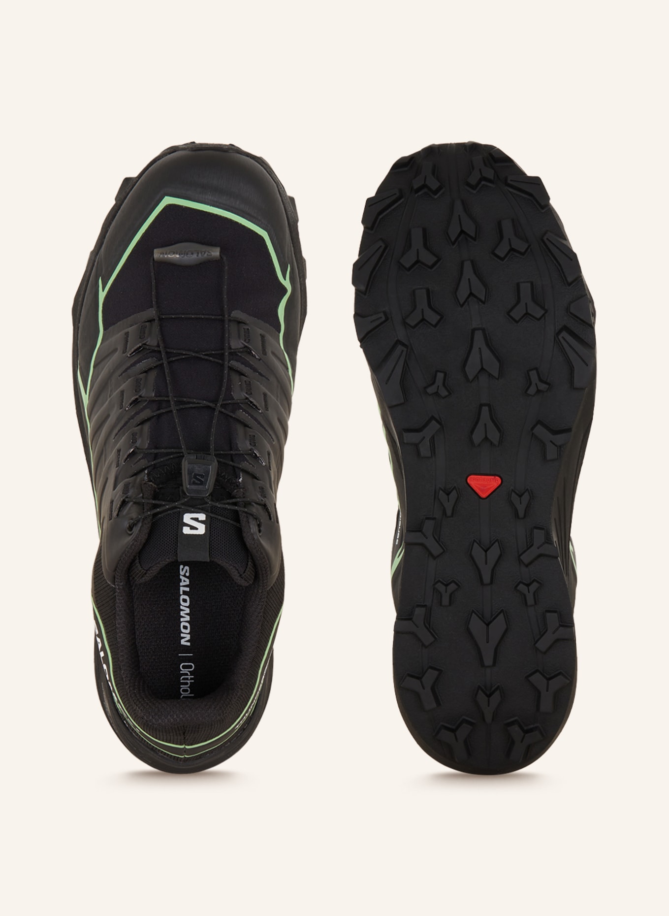 SALOMON Trail running shoes THUNDERCROSS GTX, Color: BLACK/ GREEN (Image 5)