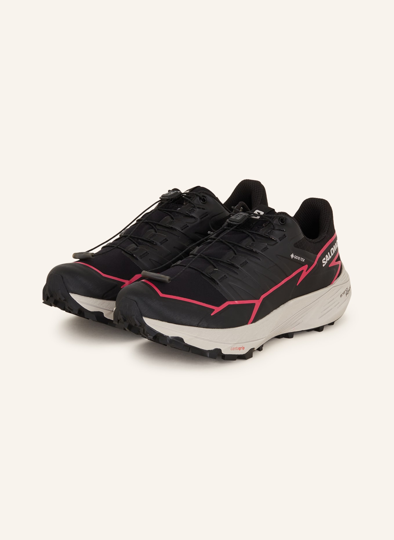 SALOMON Trail running shoes THUNDERCROSS GTX, Color: BLACK/ PINK (Image 1)
