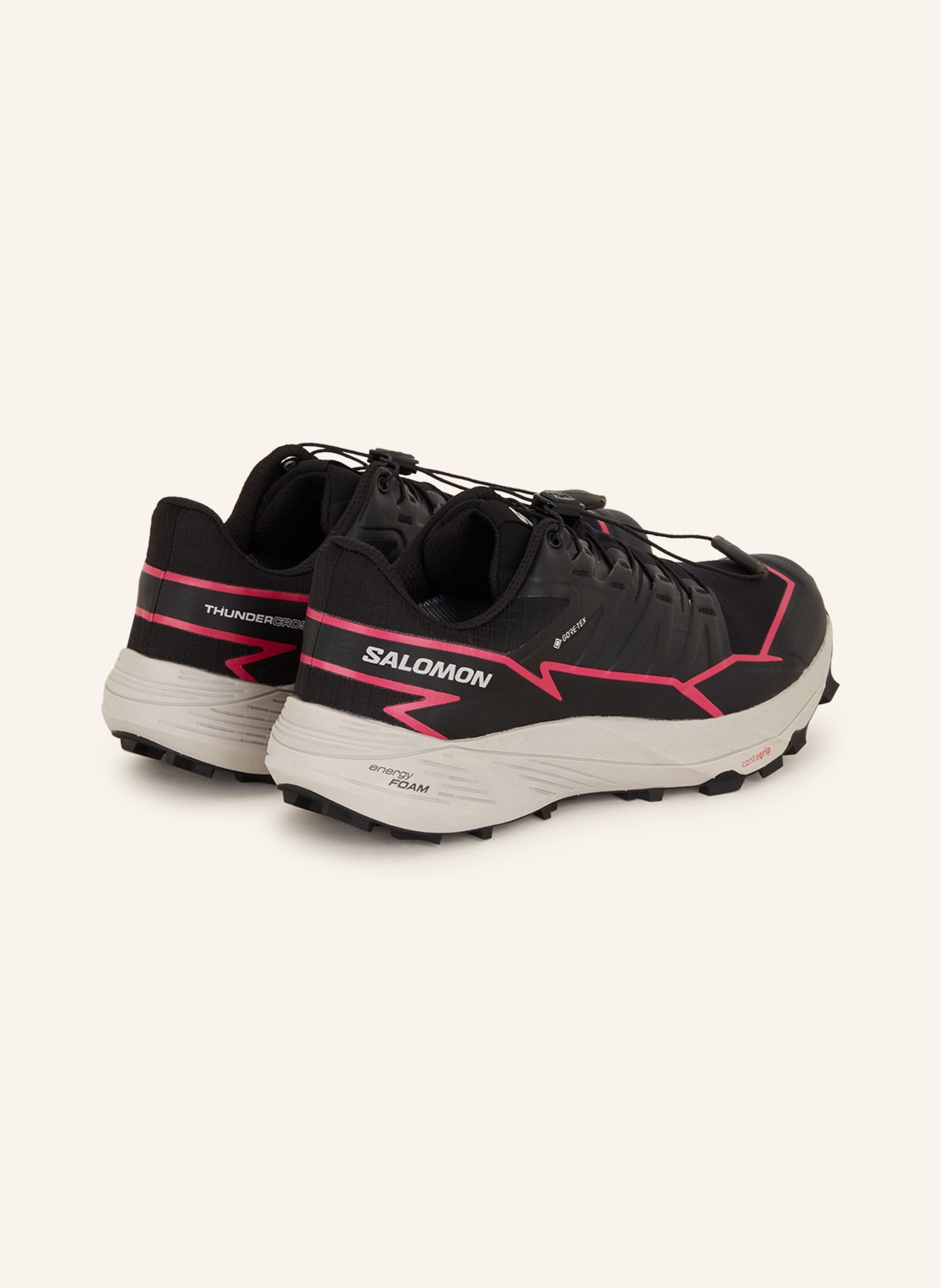 SALOMON Trail running shoes THUNDERCROSS GTX, Color: BLACK/ PINK (Image 2)