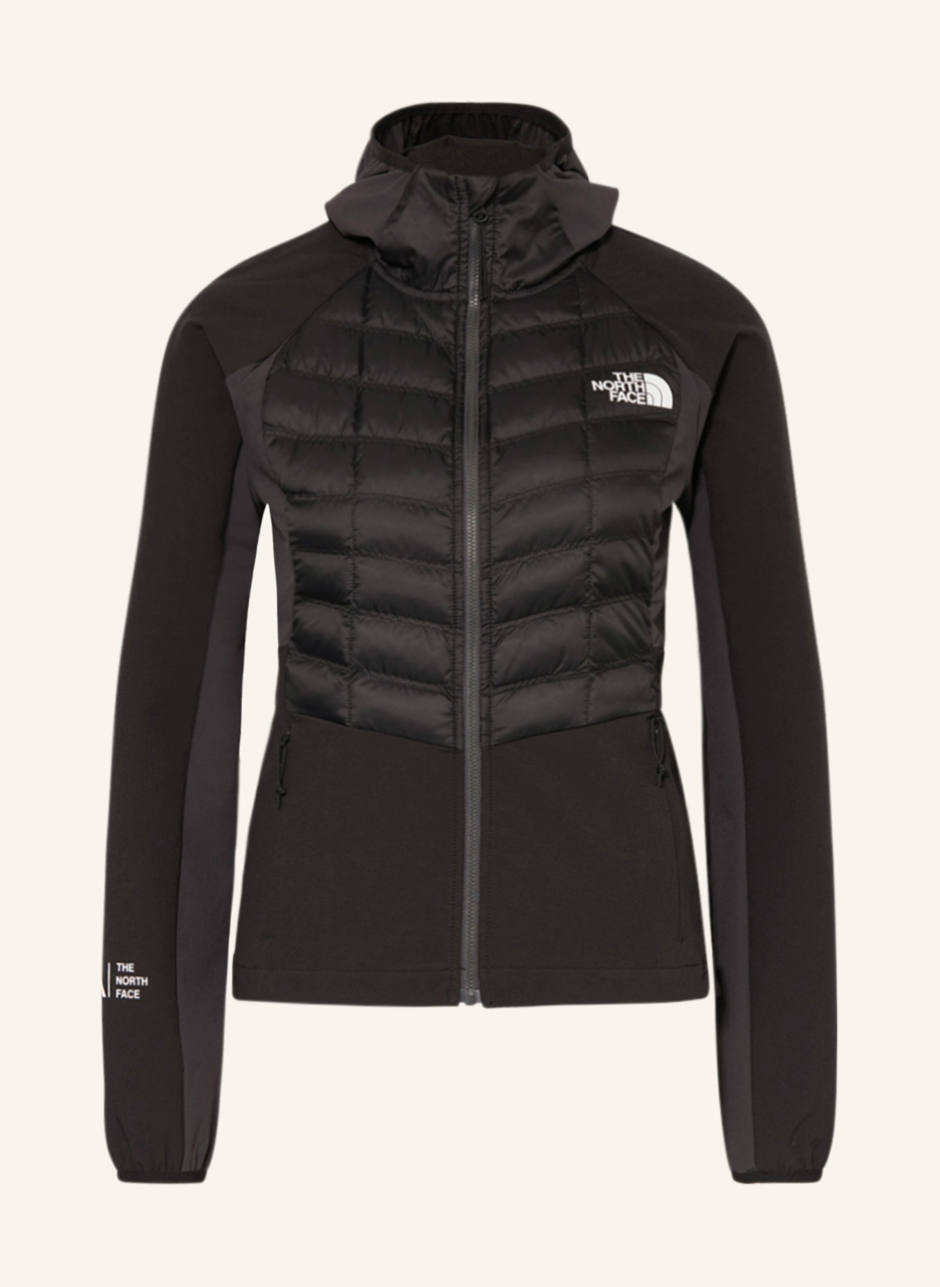 THE NORTH FACE Hybrid quilted jacket MOUNTAIN ATHLETICS LAB HYBRID THERMOBALL™, Color: BLACK/ WHITE (Image 1)