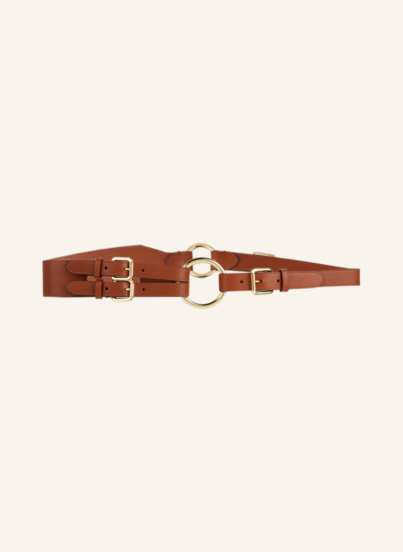 LAUREN RALPH LAUREN Leather belt, Color: BROWN (Image 1)