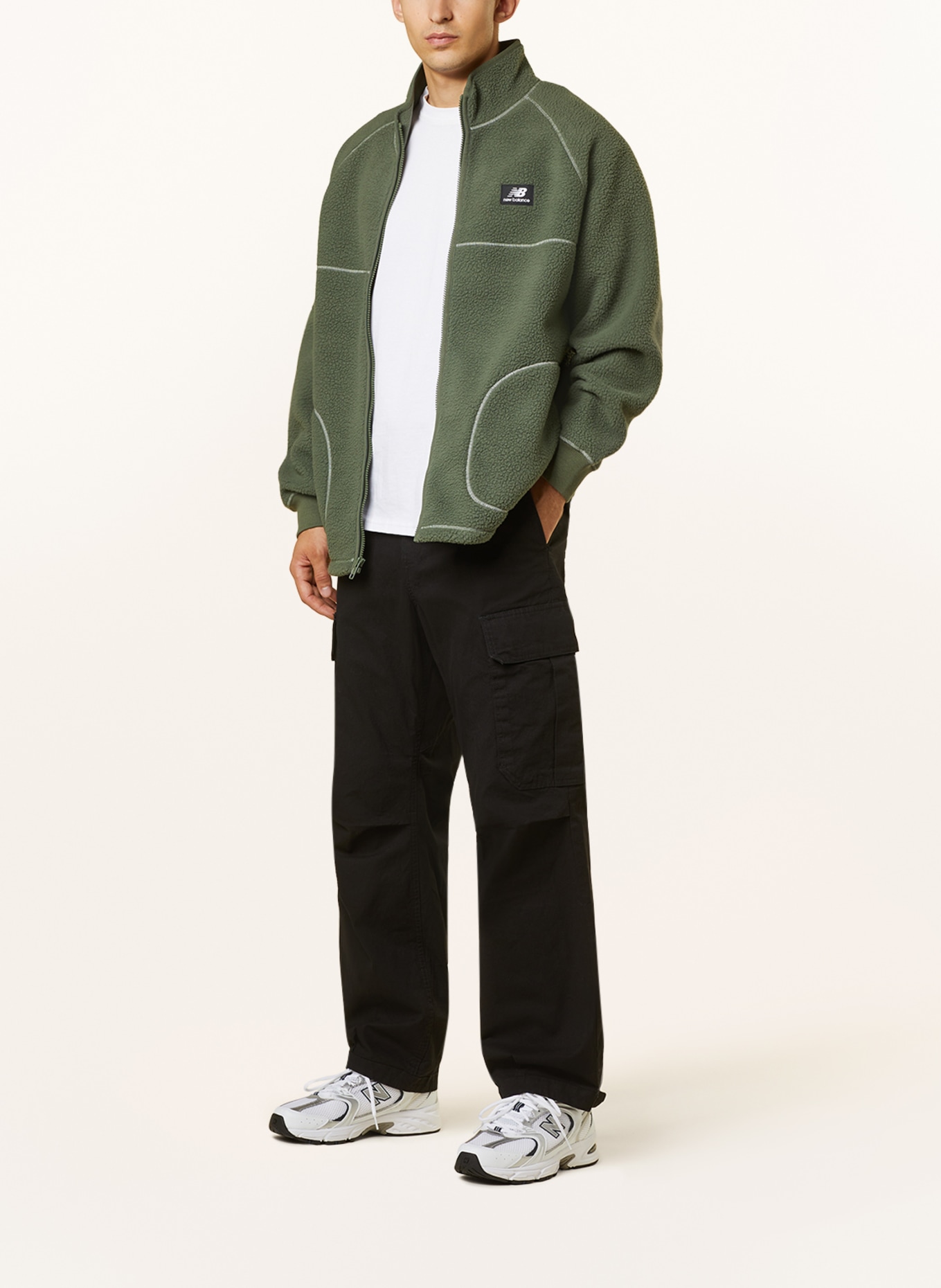 new balance Fleece jacket ATHLETICS, Color: OLIVE (Image 2)