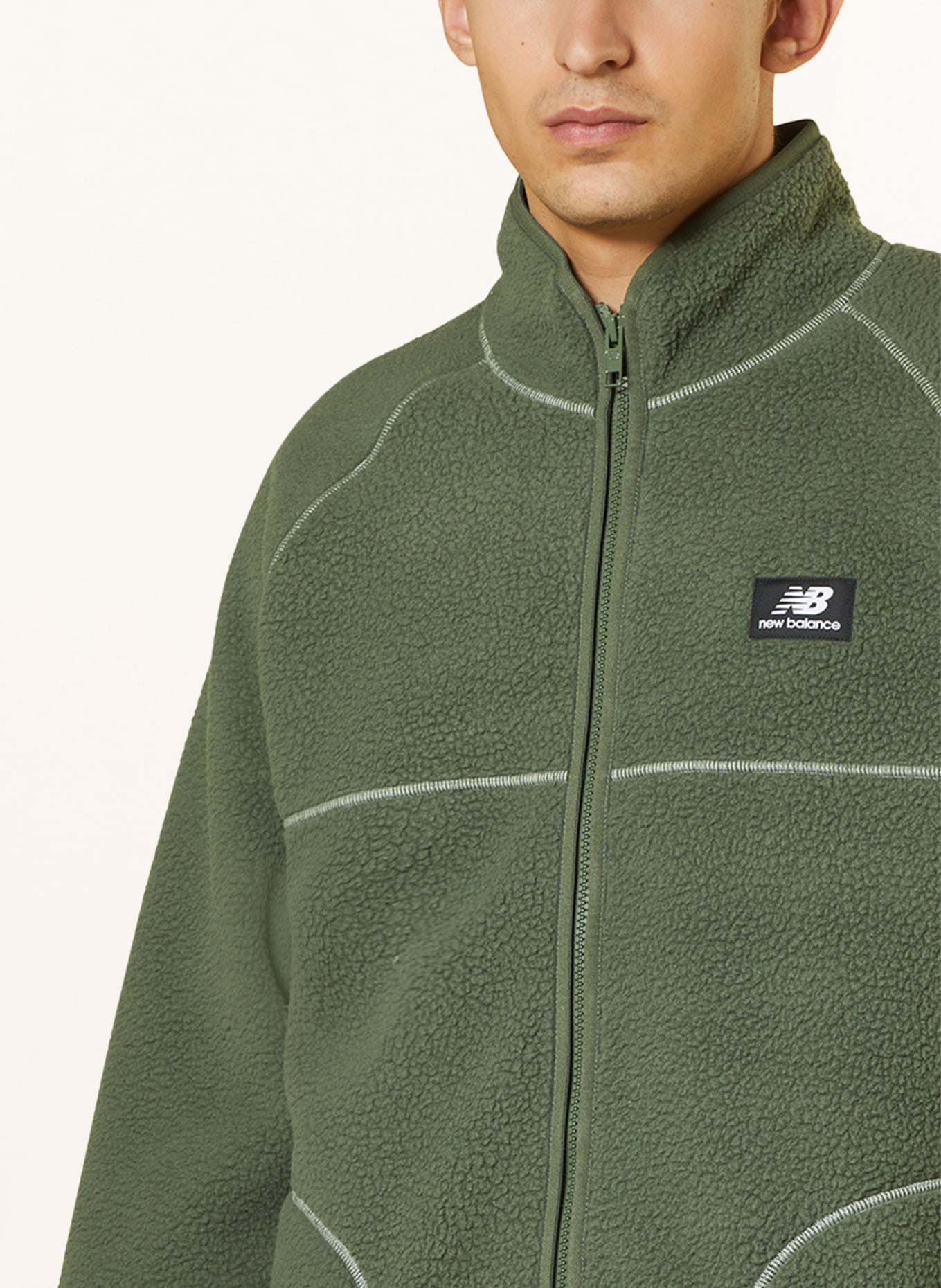 new balance Fleece jacket ATHLETICS, Color: OLIVE (Image 4)