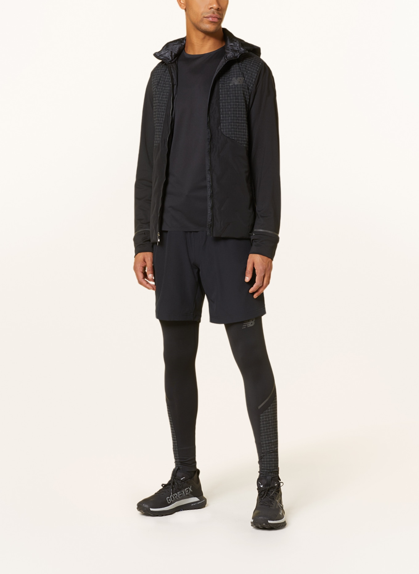 new balance Running jacket IMPACT RUN LUMINOUS HEAT, Color: BLACK/ WHITE (Image 2)