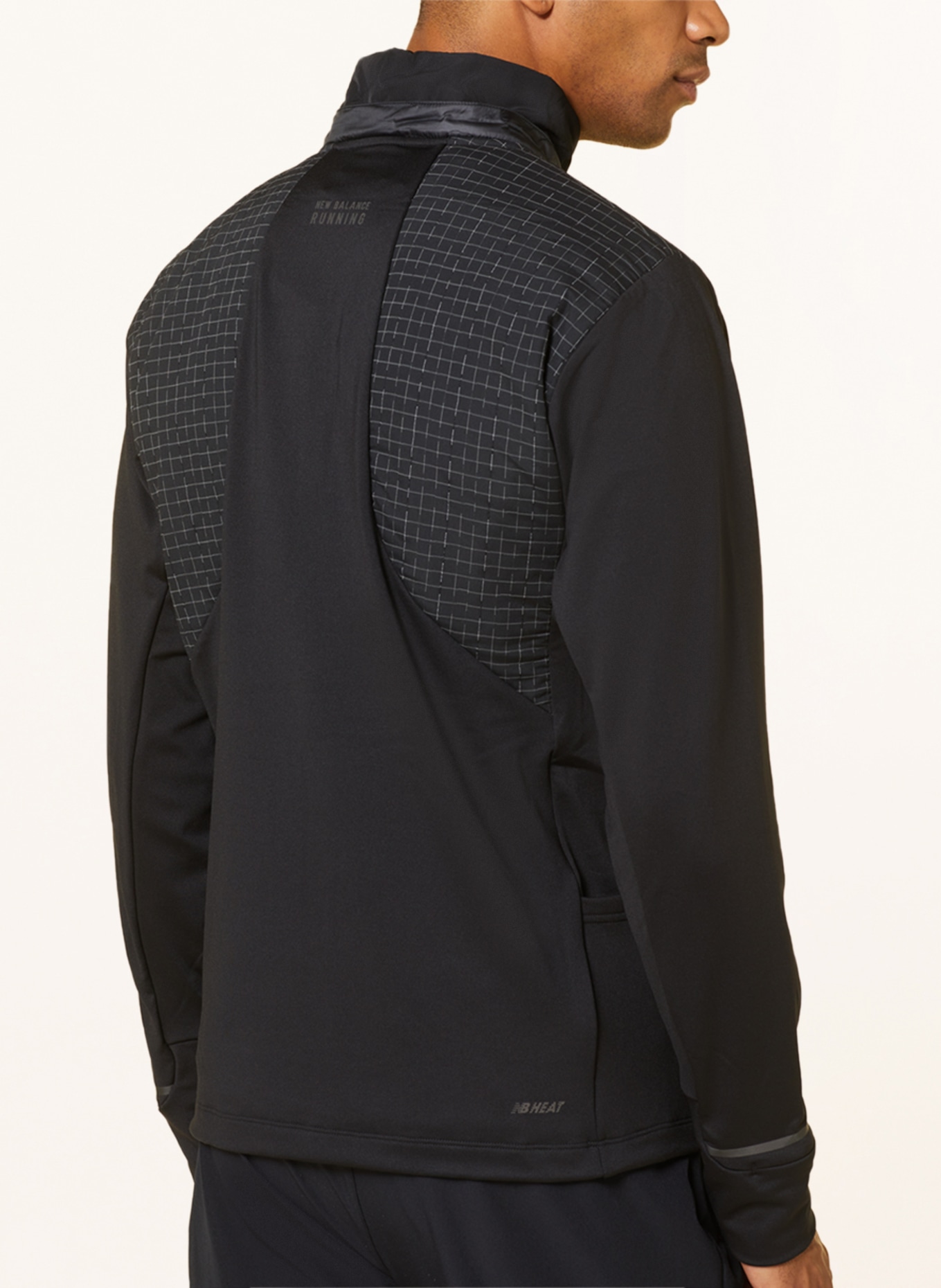 new balance Running jacket IMPACT RUN LUMINOUS HEAT, Color: BLACK/ WHITE (Image 5)