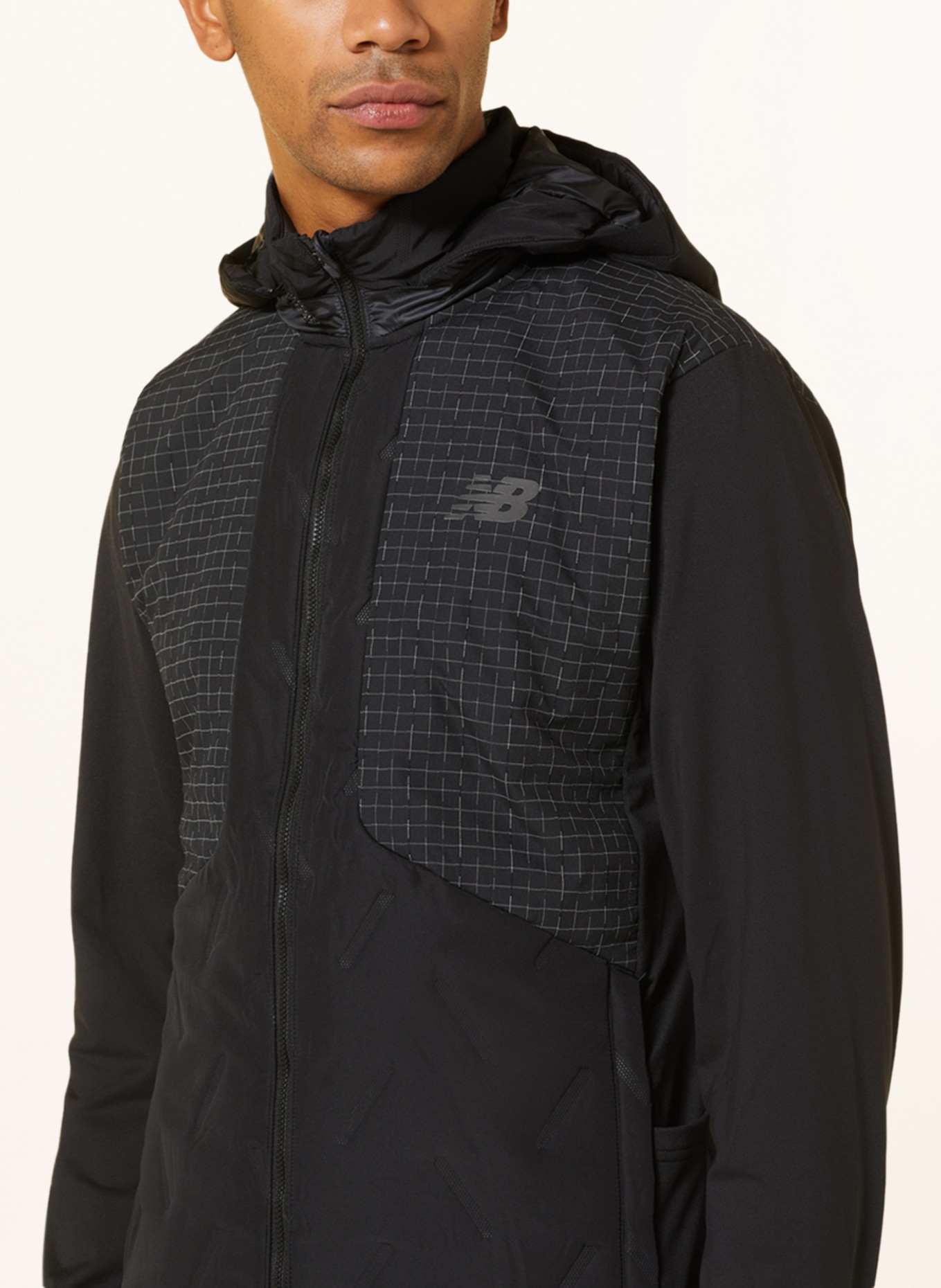 new balance Running jacket IMPACT RUN LUMINOUS HEAT, Color: BLACK/ WHITE (Image 6)