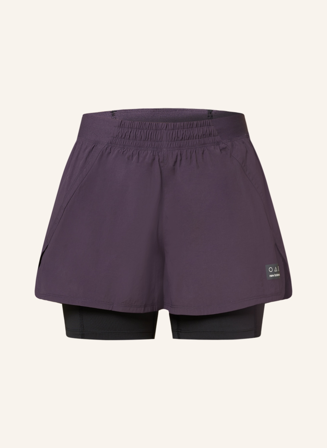 new balance 2-in-1 running shorts IMPACT RUN, Color: DARK PURPLE (Image 1)