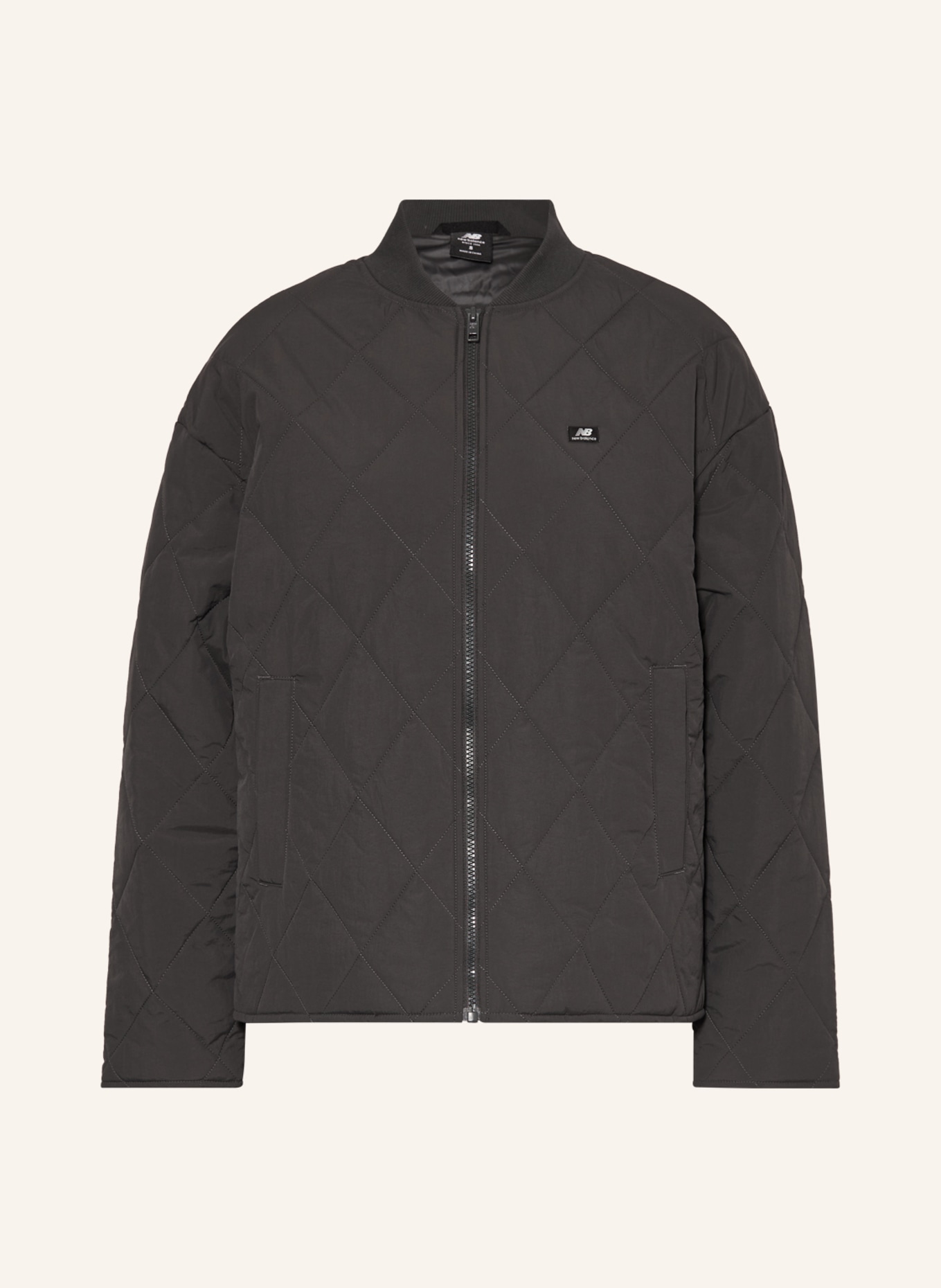 new balance Oversized quilted jacket, Color: DARK GRAY (Image 1)