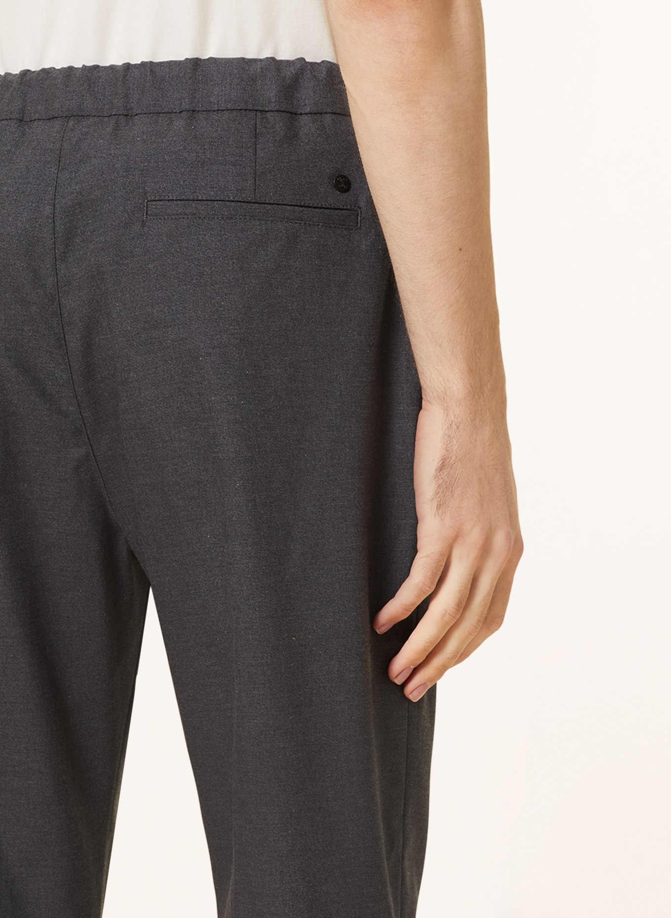 CLOSED Pants in jogger style extra slim fit, Color: DARK GRAY (Image 6)
