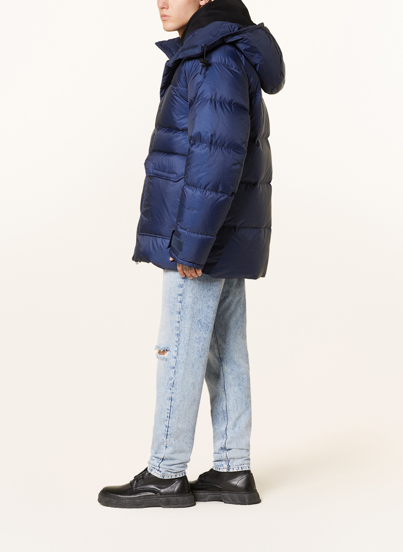 THE NORTH FACE Down jacket M73 with removable hood, Color: BLUE (Image 4)