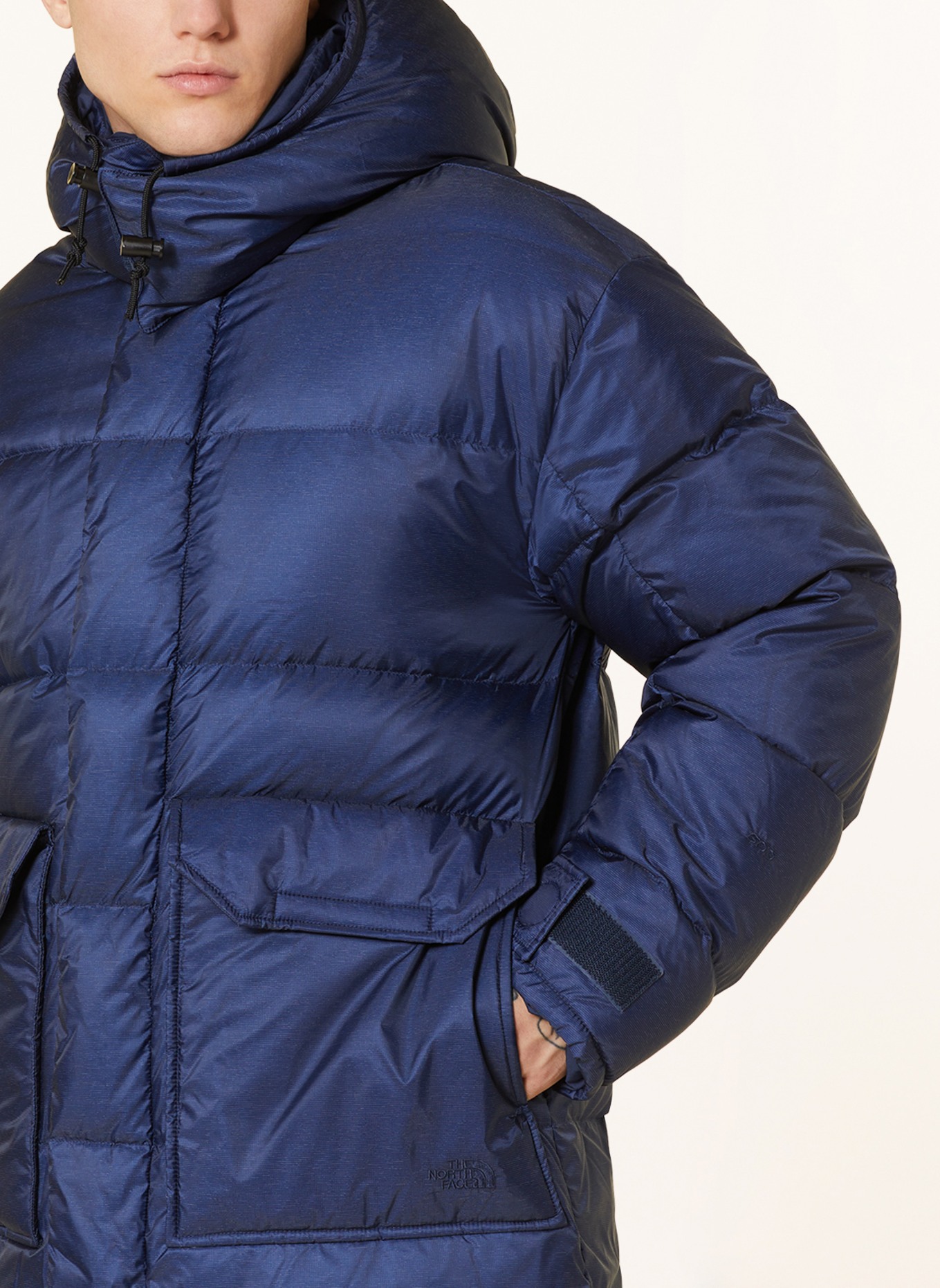 North face top jacket removable hood