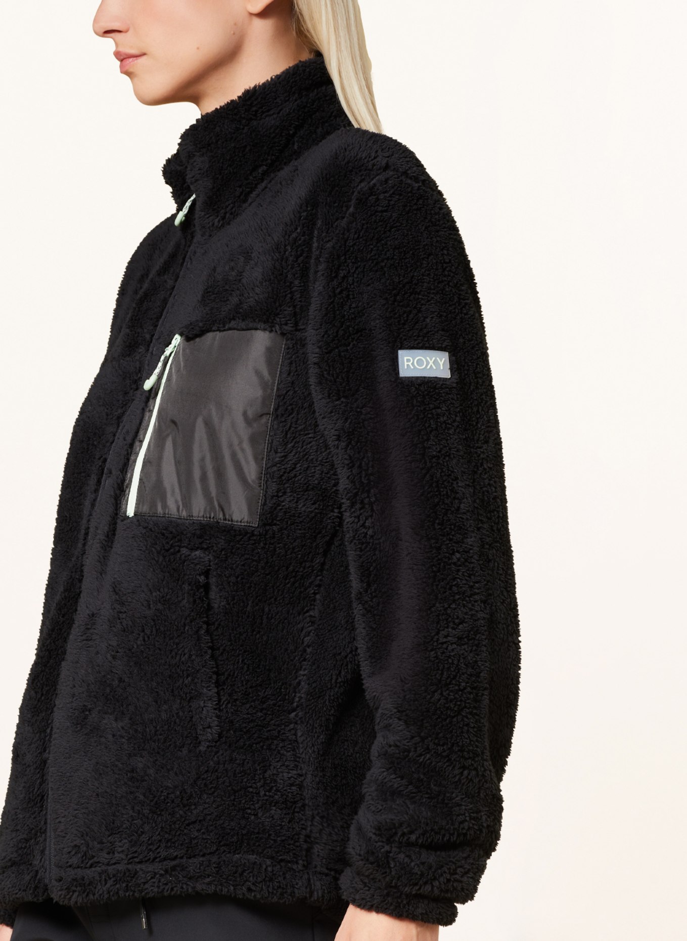 ROXY Fleece jacket ALABAMA, Color: BLACK (Image 4)