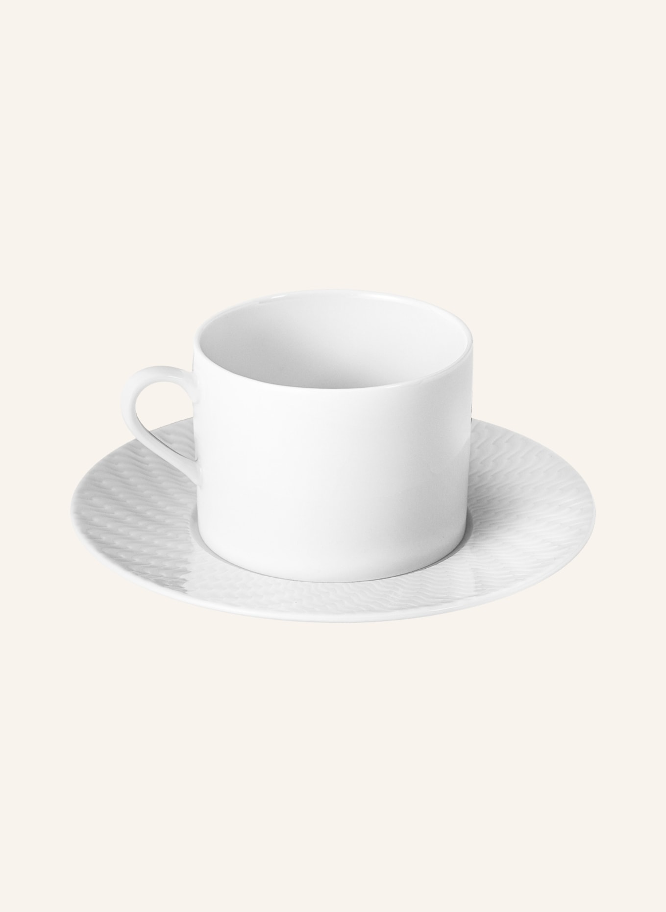MEISSEN PORZELLAN-MANUFAKTUR Coffee cup NO.41 WELLENSPIEL with saucer, Color: WHITE (Image 2)