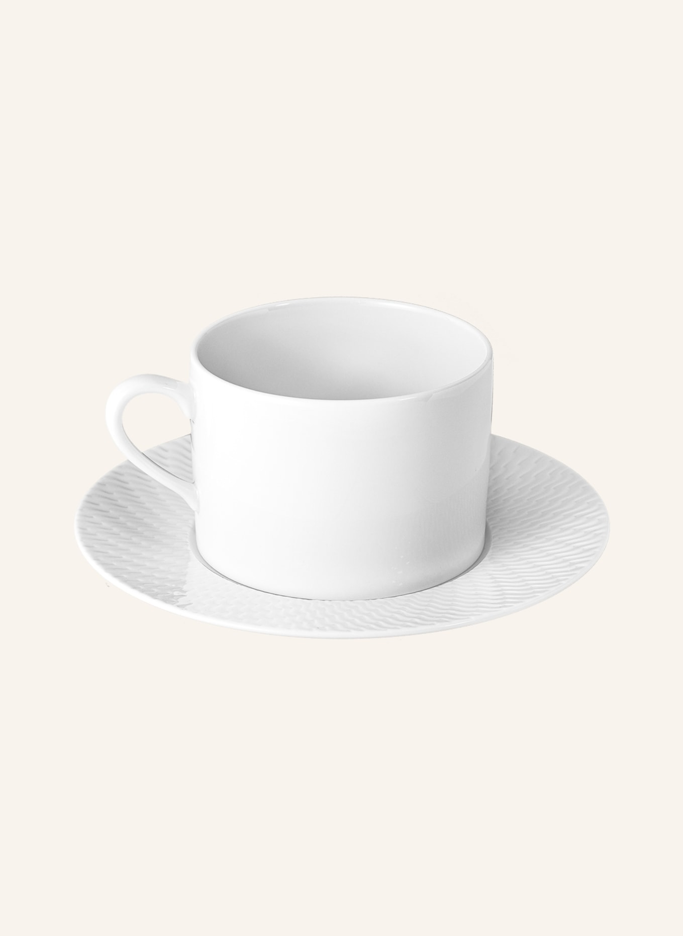 MEISSEN PORZELLAN-MANUFAKTUR Cappuccino cup NO.41 WELLENSPIEL with saucer, Color: WHITE (Image 2)