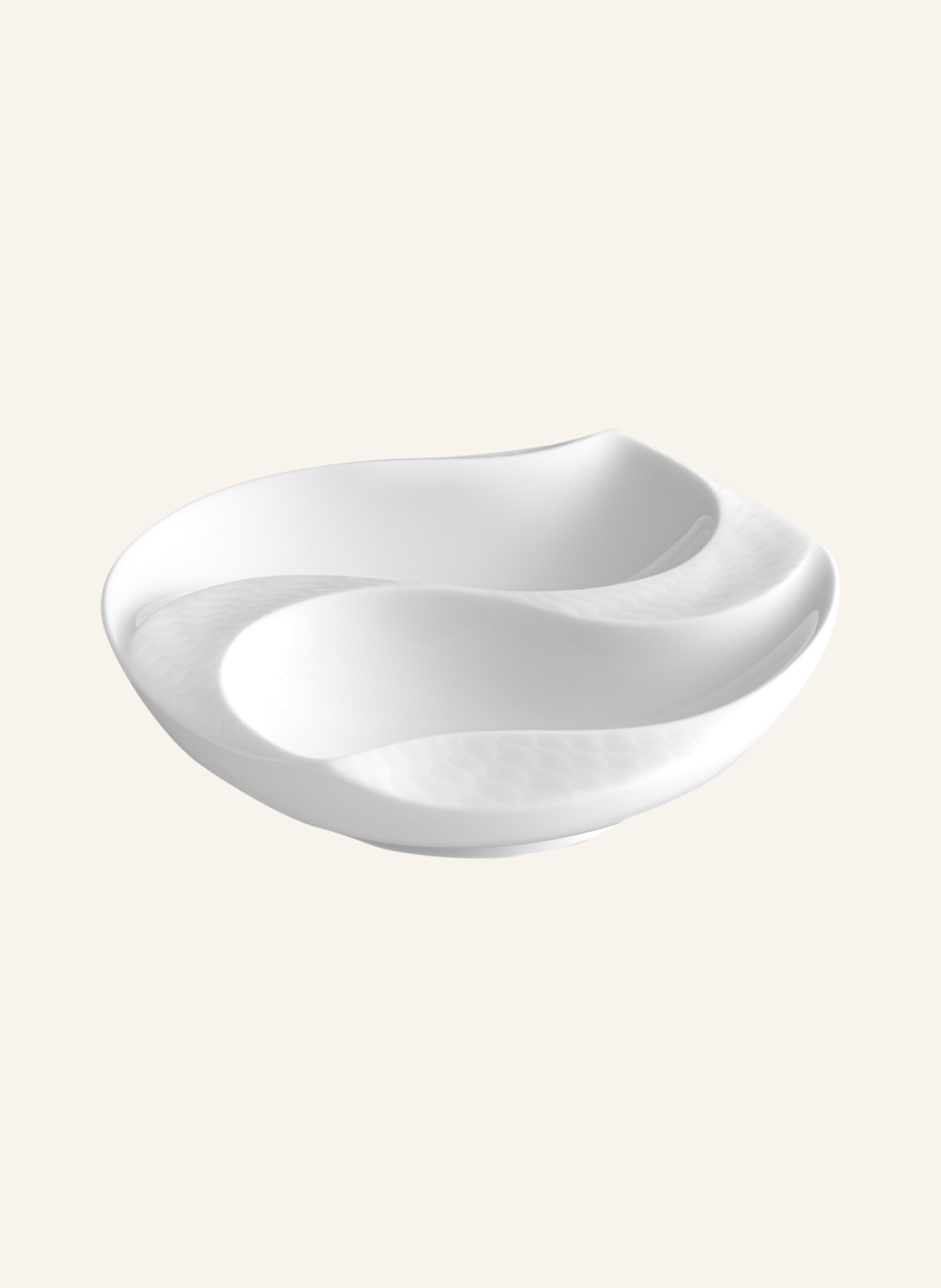 MEISSEN PORZELLAN-MANUFAKTUR Bowl WAVE RELIEF ASIA COLLECTION, Color: WHITE (Image 1)