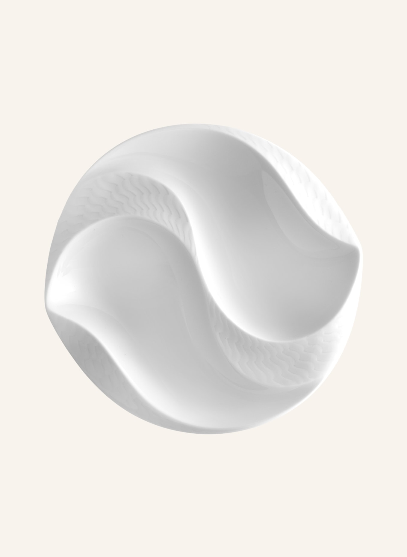 MEISSEN PORZELLAN-MANUFAKTUR Bowl WAVE RELIEF ASIA COLLECTION, Color: WHITE (Image 2)